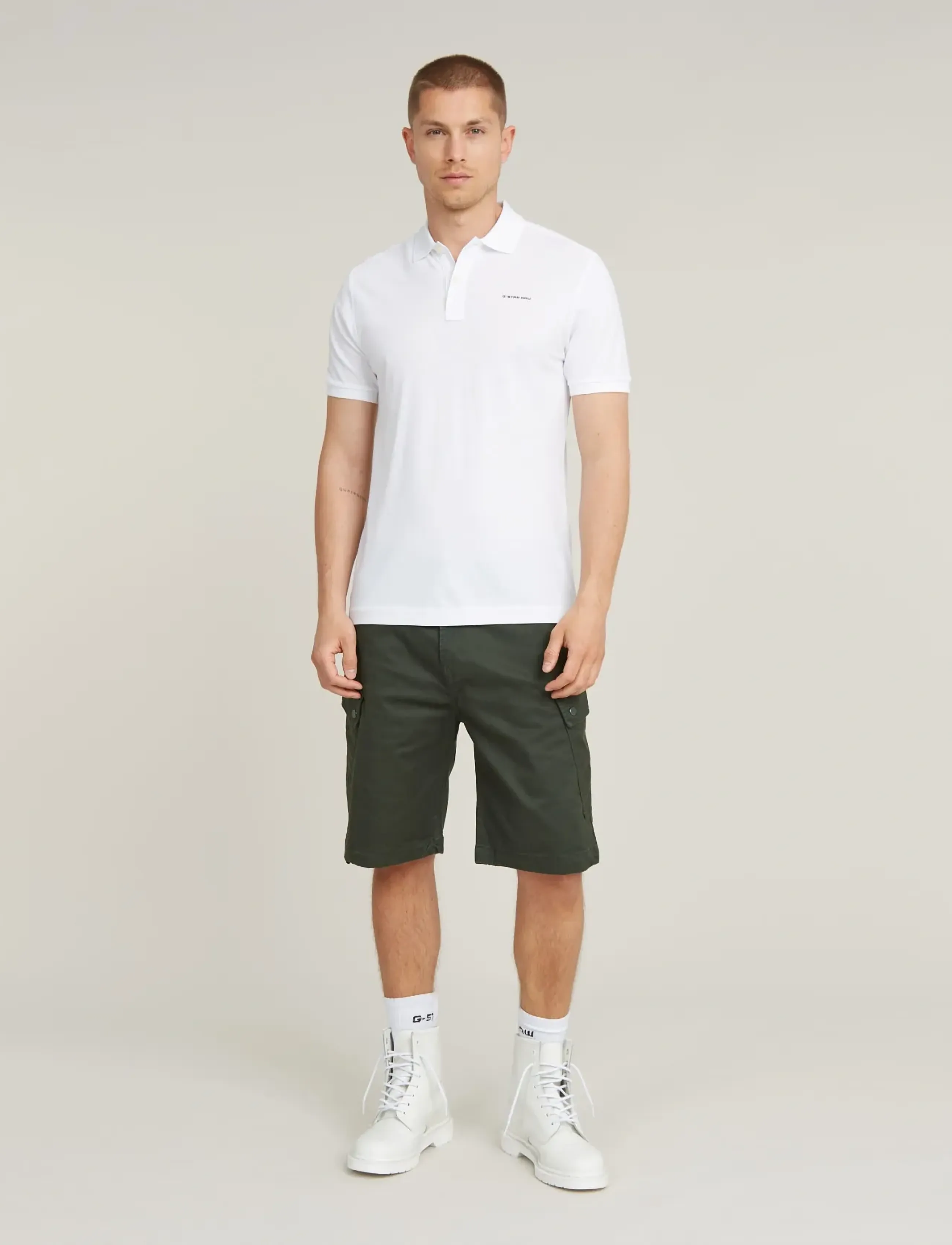 G-Star - Oluv slim polo s\s - kurzärmelig - white - 4