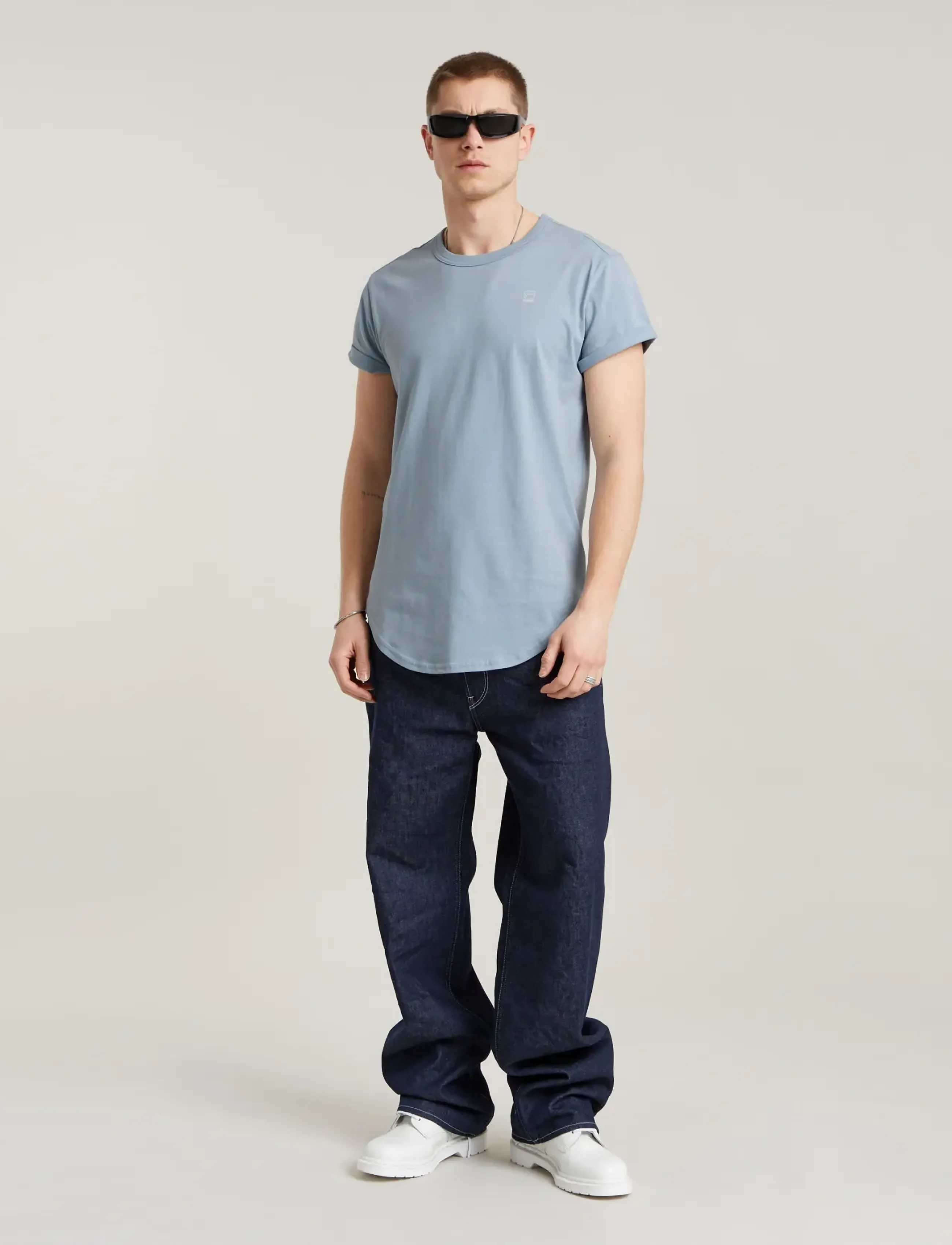 G-Star - Ductsoon relaxed r t s\s - short-sleeved t-shirts - ash blue - 2