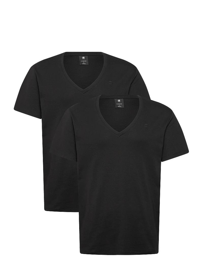 G-Star - Base v t 2-pack - kurzärmelig - dk black - 0