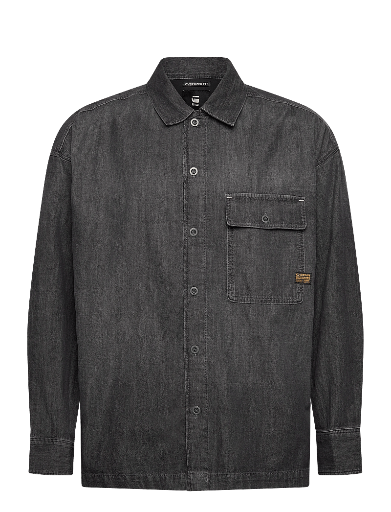 G-Star - Boxy fit flap pocket shirt - jeansskjortor - worn in overcast sky - 0