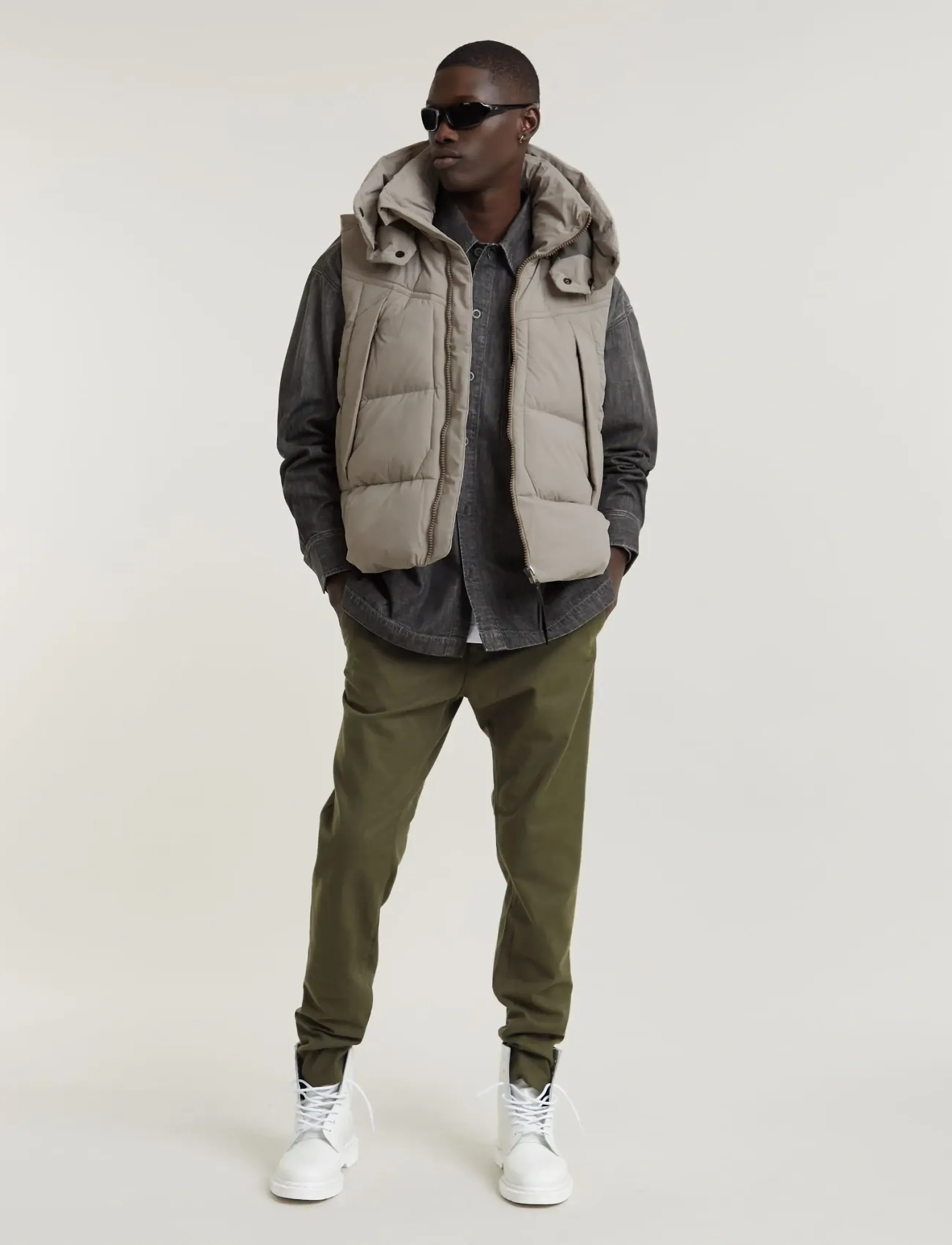 G-Star - Boxy fit flap pocket shirt - denimskjorter - worn in overcast sky - 3