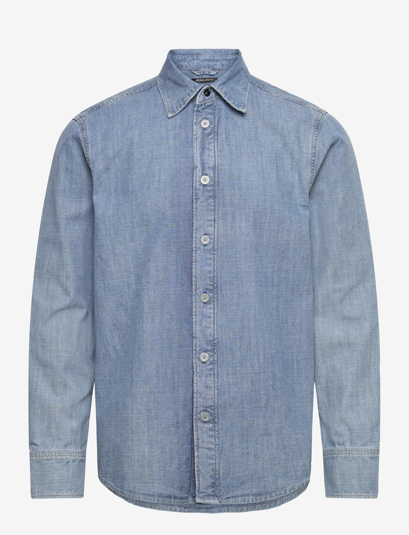 G-Star - Regular denim shirt l\s - denim shirts - faded breeze - 0