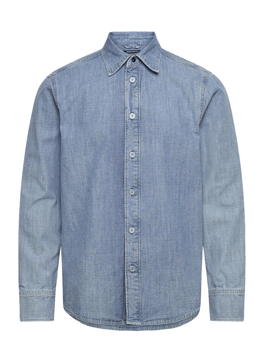 G-Star - Regular denim shirt l\s - chemises en jean - faded breeze - 0