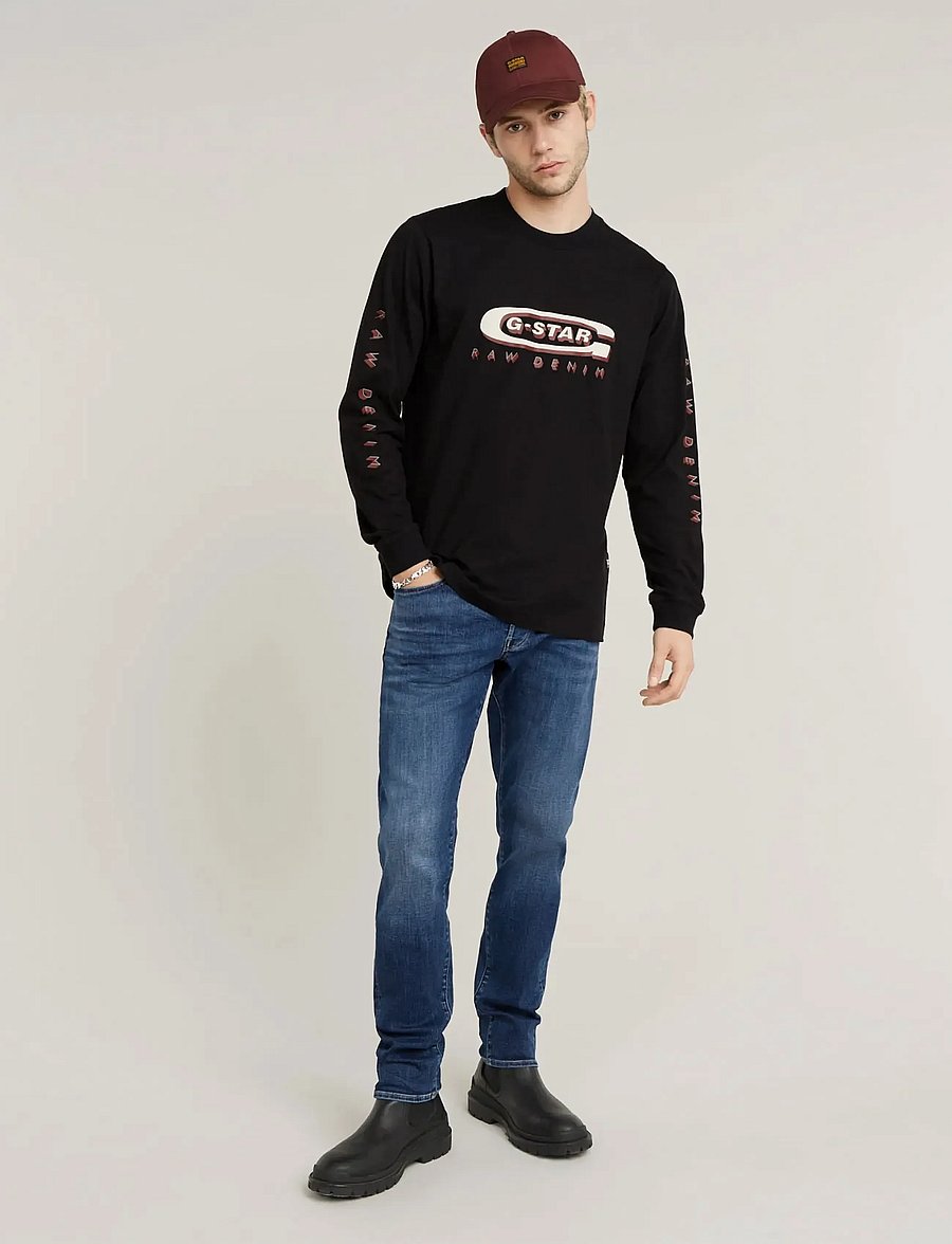 G-Star - 3301 Slim - slim fit džinsi - medium aged - 4