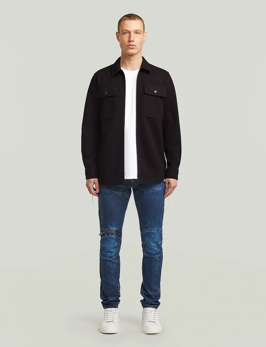 G-Star - GPO Zip Overshirt - overshirts - dk black - 3