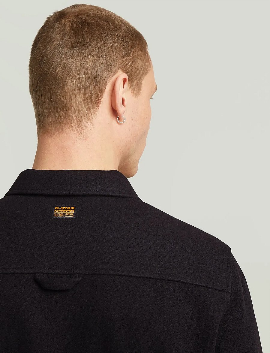 G-Star - GPO Zip Overshirt - overshirts - dk black - 4