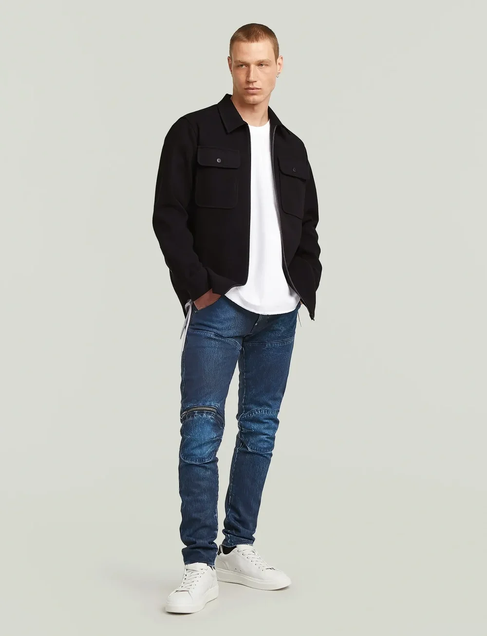 G-Star - GPO Zip Overshirt - pealissärgid - dk black - 5
