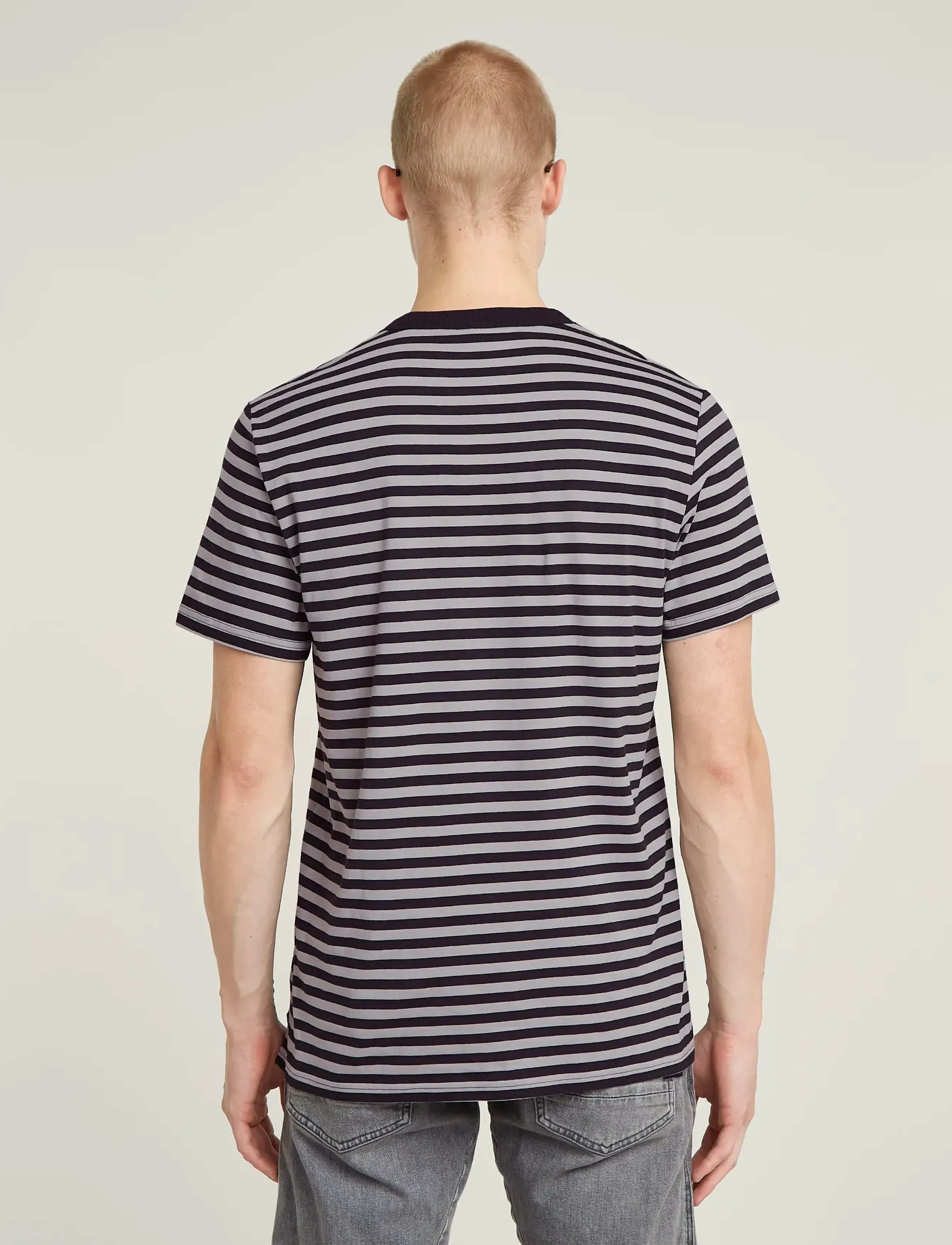 G-Star - Nifous stripe r t - kortärmade t-shirts - dk black/grey alloy stripe - 3