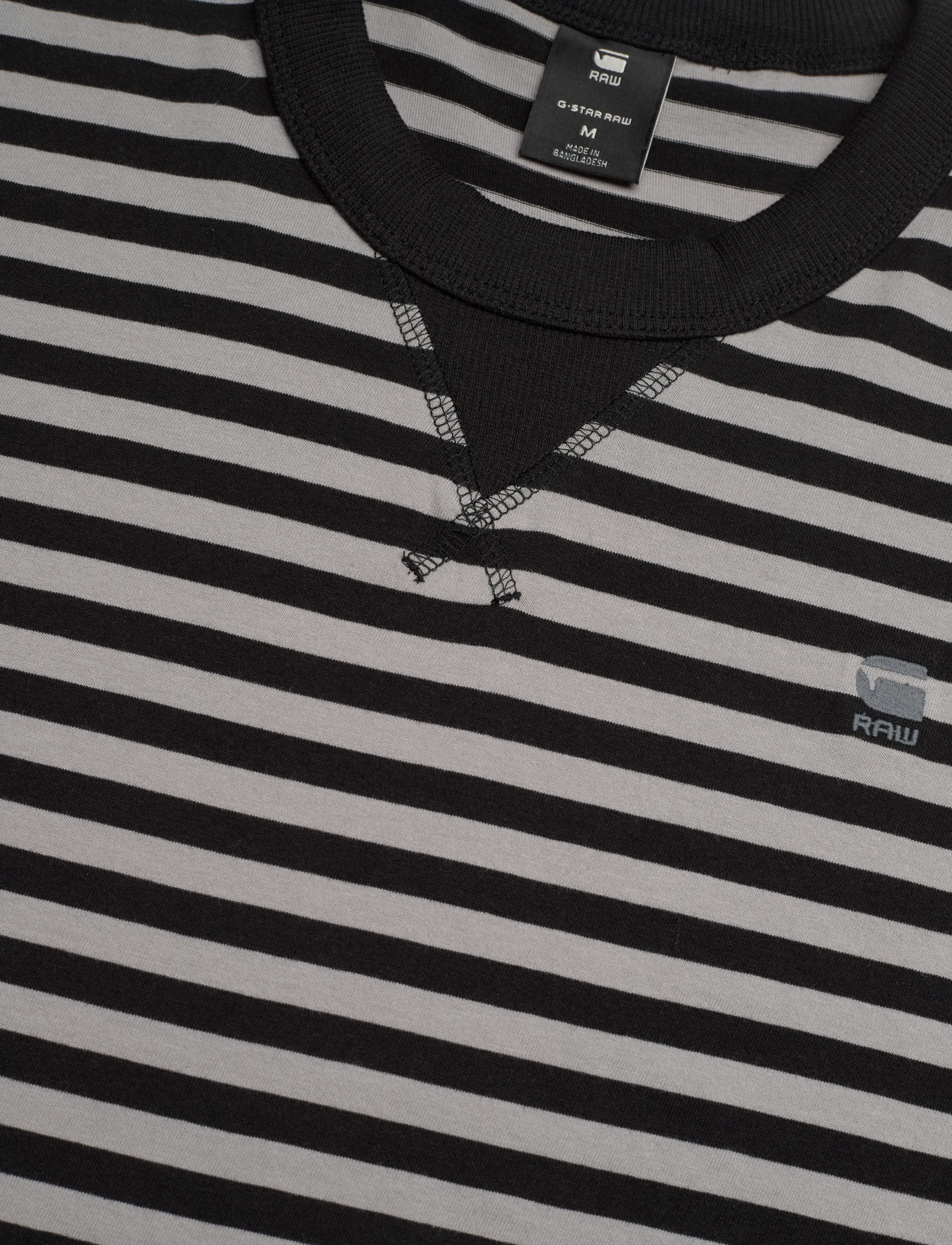 G-Star - Nifous stripe r t - kortärmade t-shirts - dk black/grey alloy stripe - 4