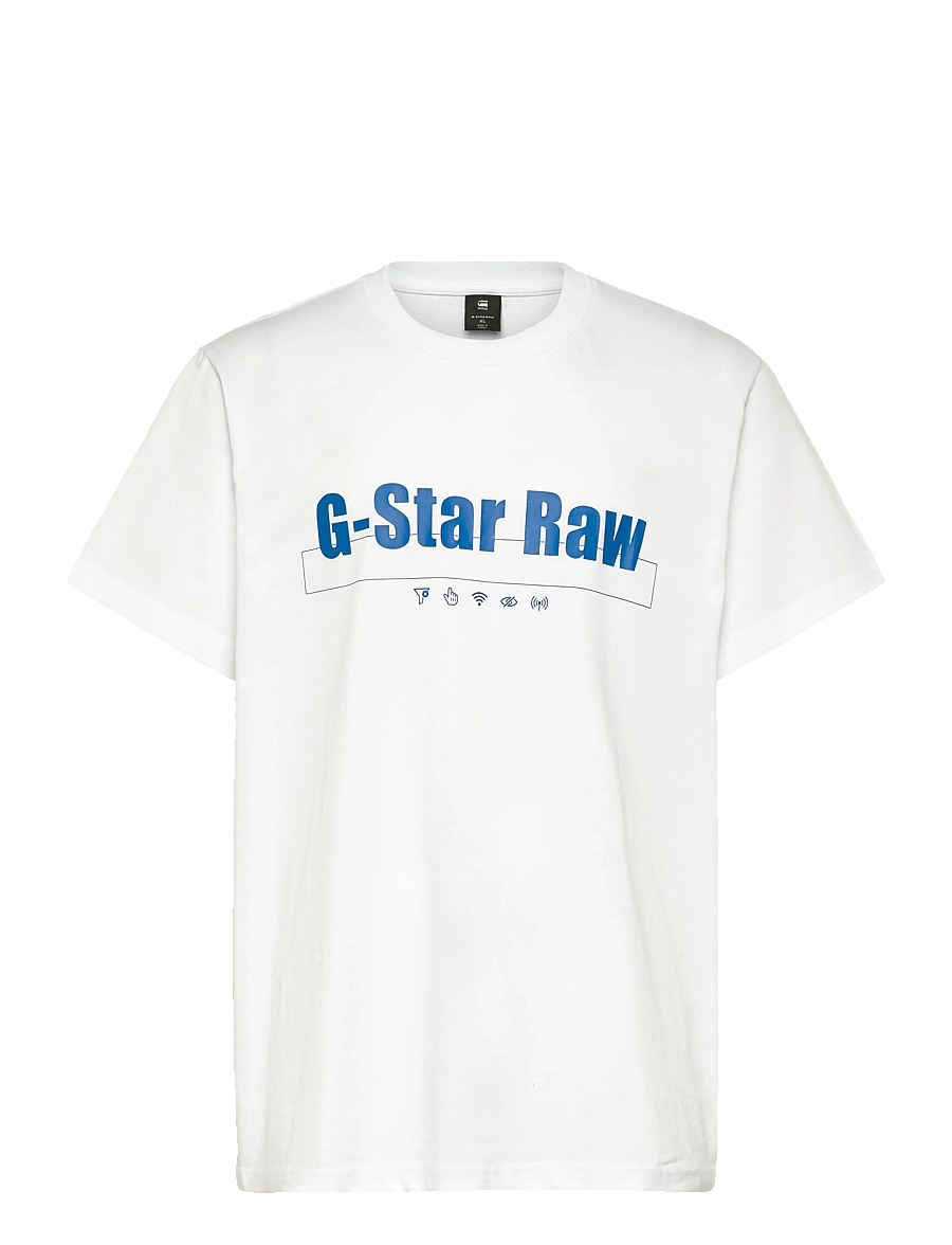 G-Star - Symbols print loose r t - lühikeste varrukatega t-särgid - white - 1