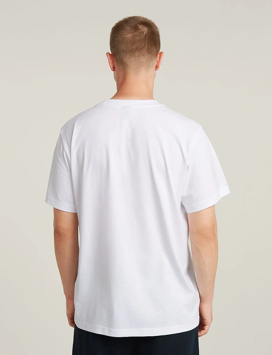 G-Star - Symbols print loose r t - lühikeste varrukatega t-särgid - white - 3