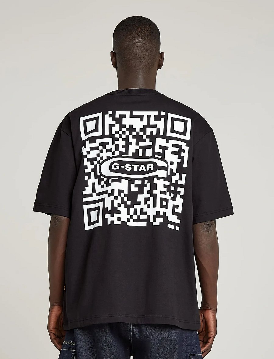 G-Star - QR mini maxi boxy r t - short-sleeved t-shirts - dk black - 2
