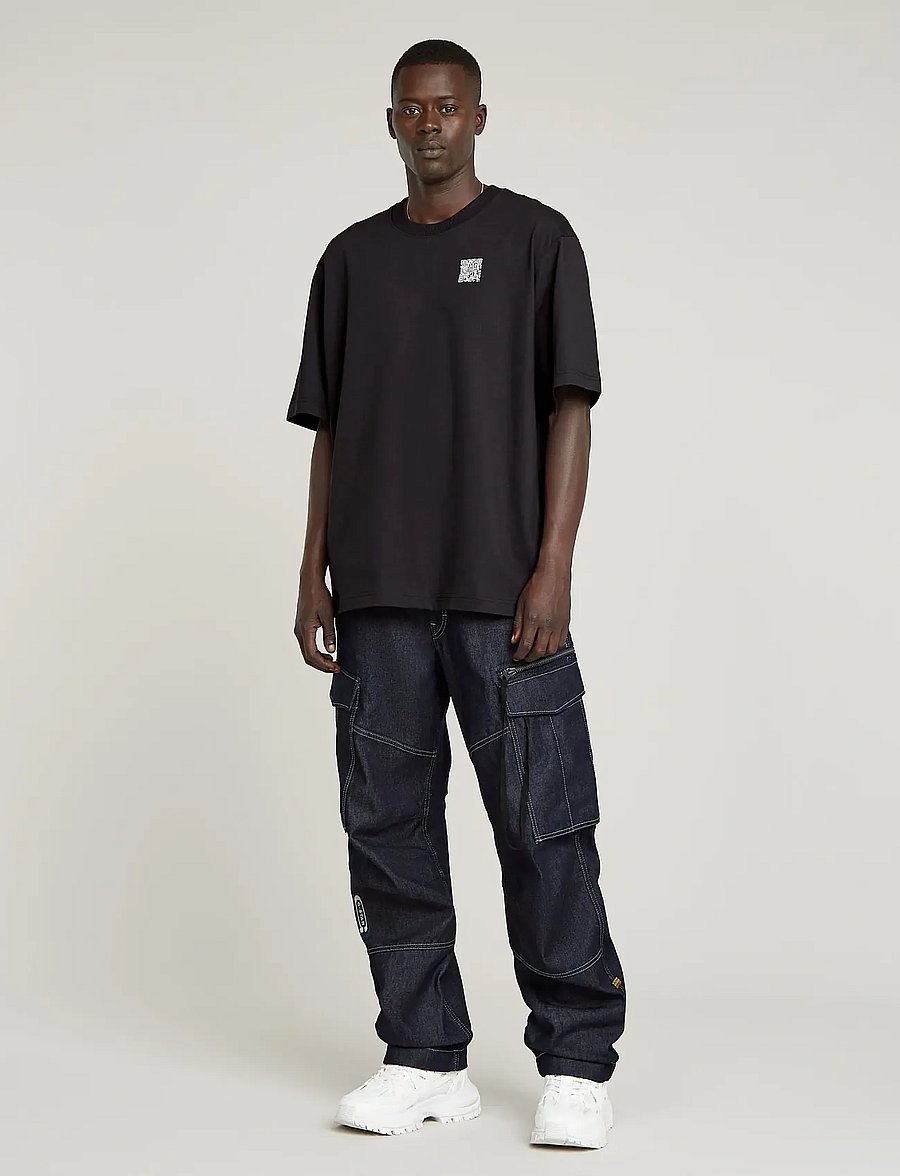 G-Star - QR mini maxi boxy r t - short-sleeved t-shirts - dk black - 3
