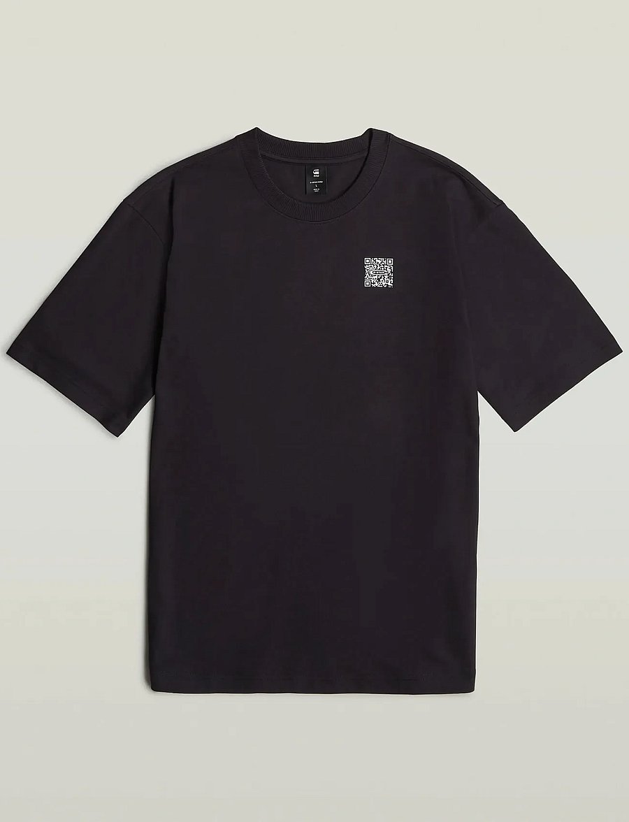 G-Star - QR mini maxi boxy r t - short-sleeved t-shirts - dk black - 4