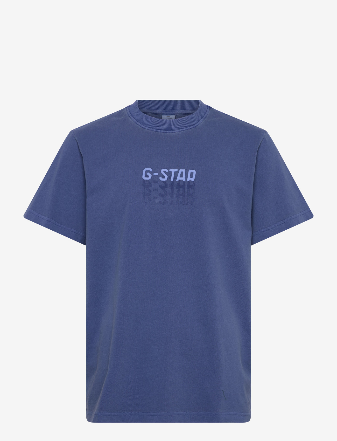 G-Star - Multi logo overdyed loose r t - short-sleeved t-shirts - dutch blue gd - 1