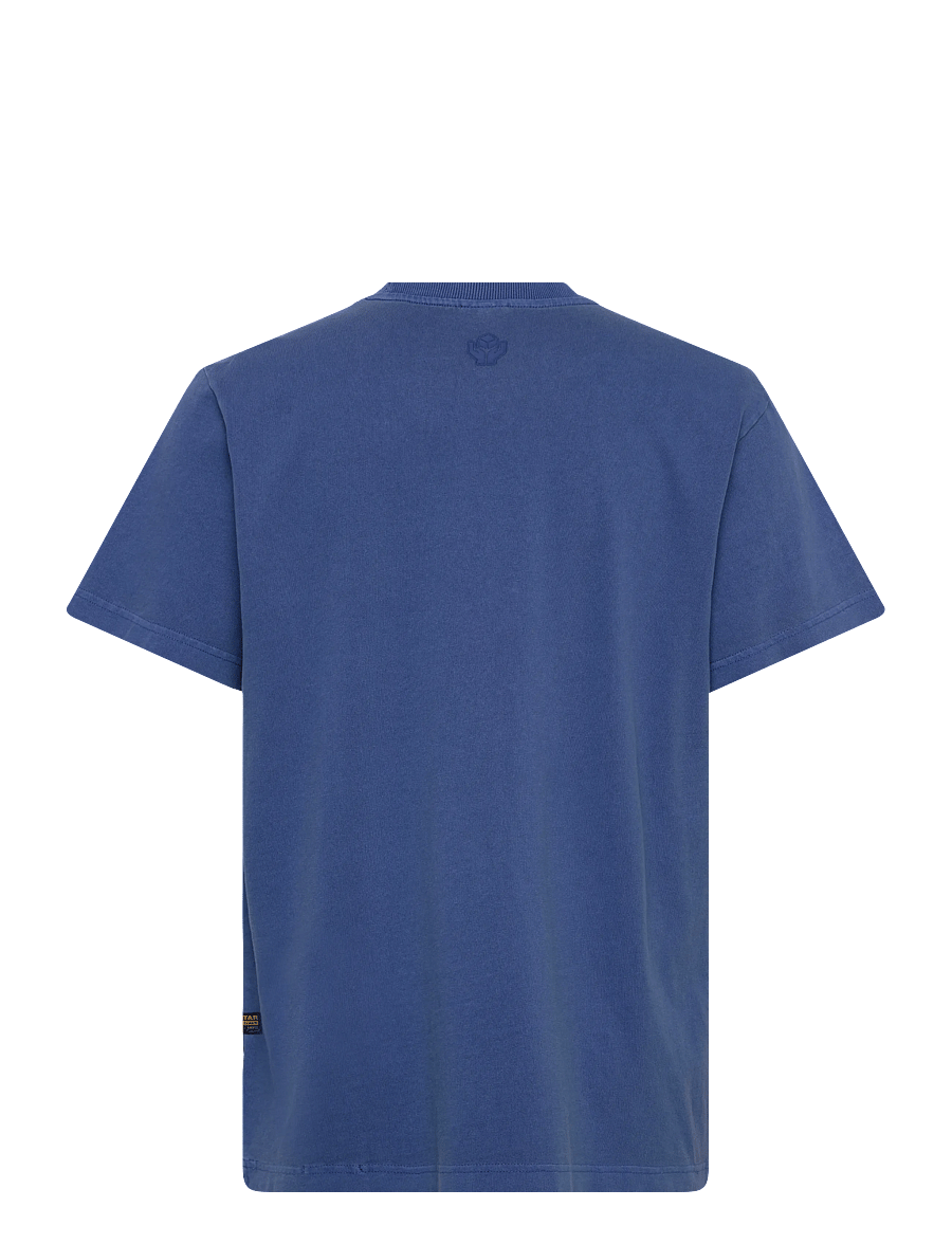 G-Star - Multi logo overdyed loose r t - kortærmede t-shirts - dutch blue gd - 2