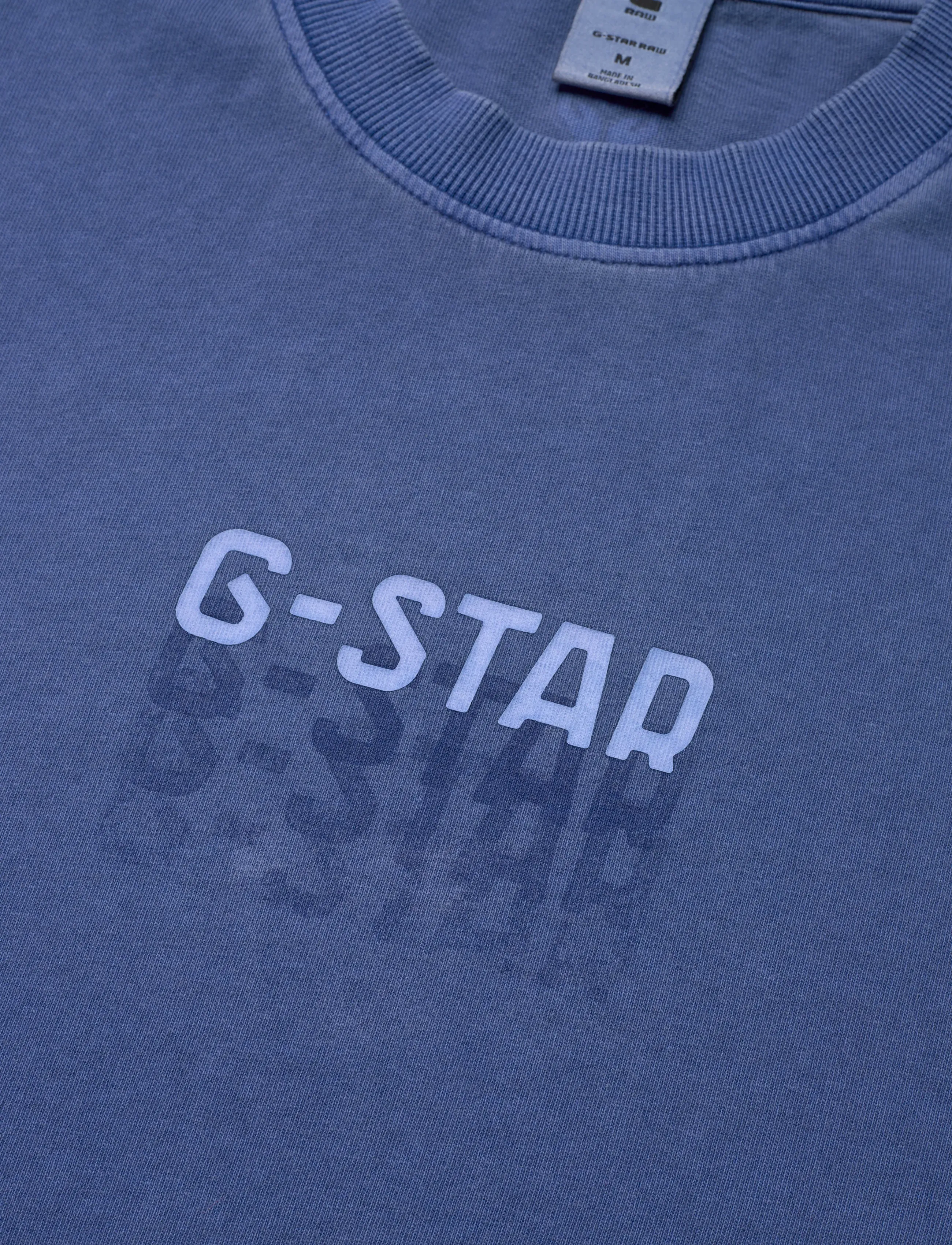 G-Star - Multi logo overdyed loose r t - laveste priser - dutch blue gd - 4