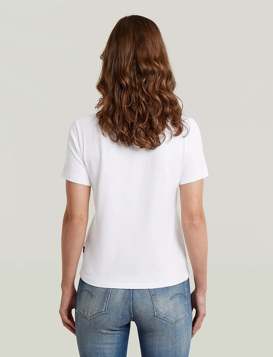 G-Star - Nifous r t wmn - t-shirts - white - 3