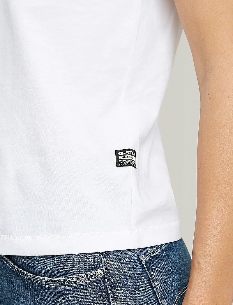 G-Star - Nifous r t wmn - t-shirts - white - 4