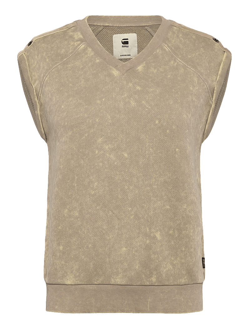 G-Star - Washed s\l sw wmn - Ärmellose tops - dk brick double dye - 0