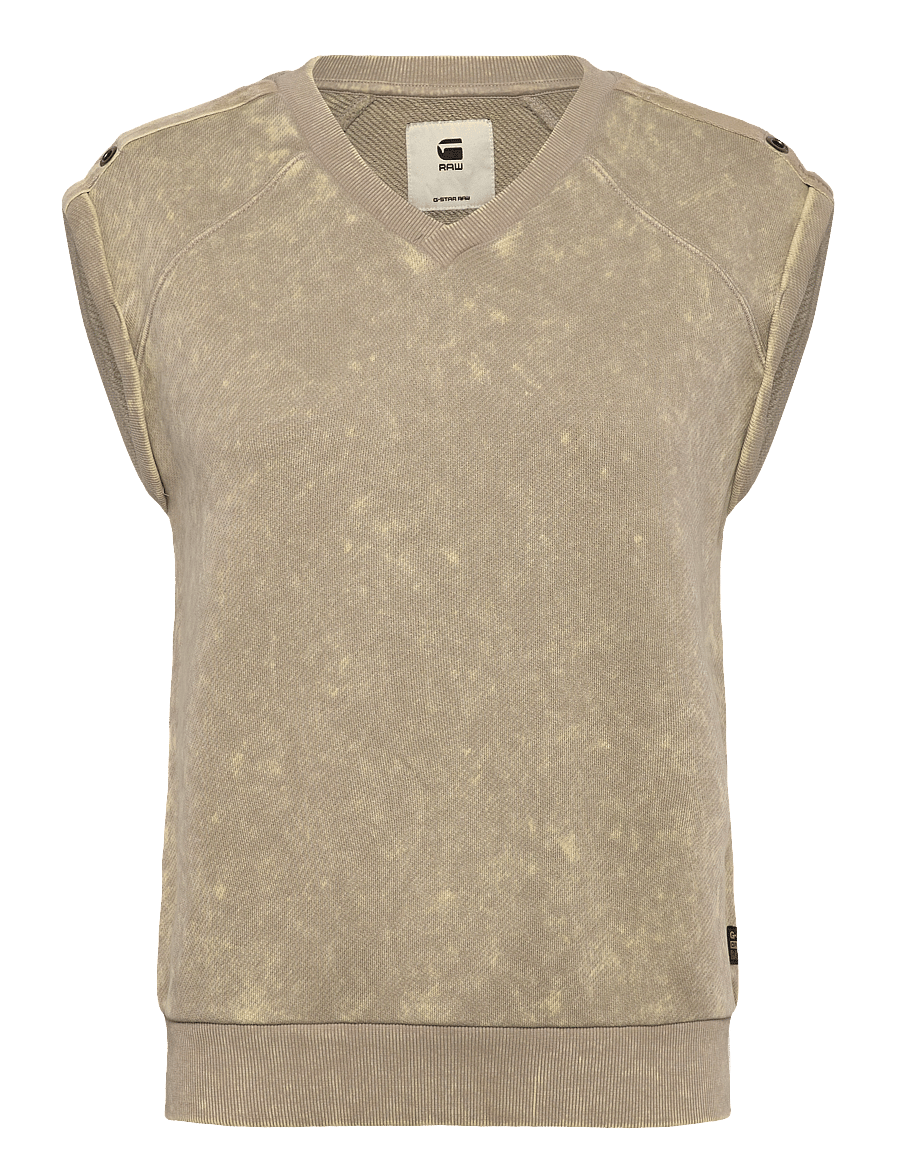 G-Star - Washed s\l sw wmn - Ärmellose tops - dk brick double dye - 0