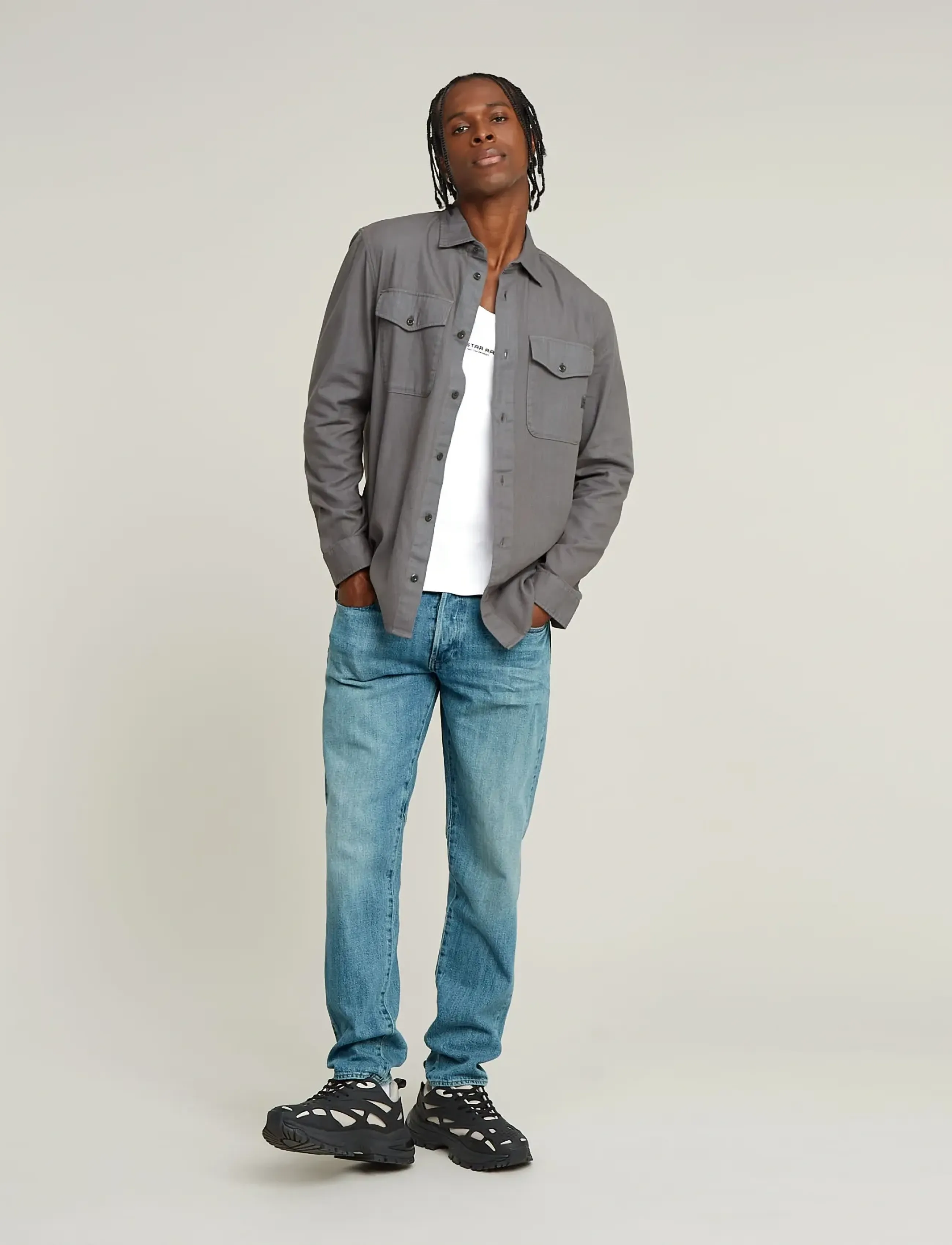 G-Star - Morry FWD Regular Tapered - alt kitsenevad teksad - antique faded artisan - 3