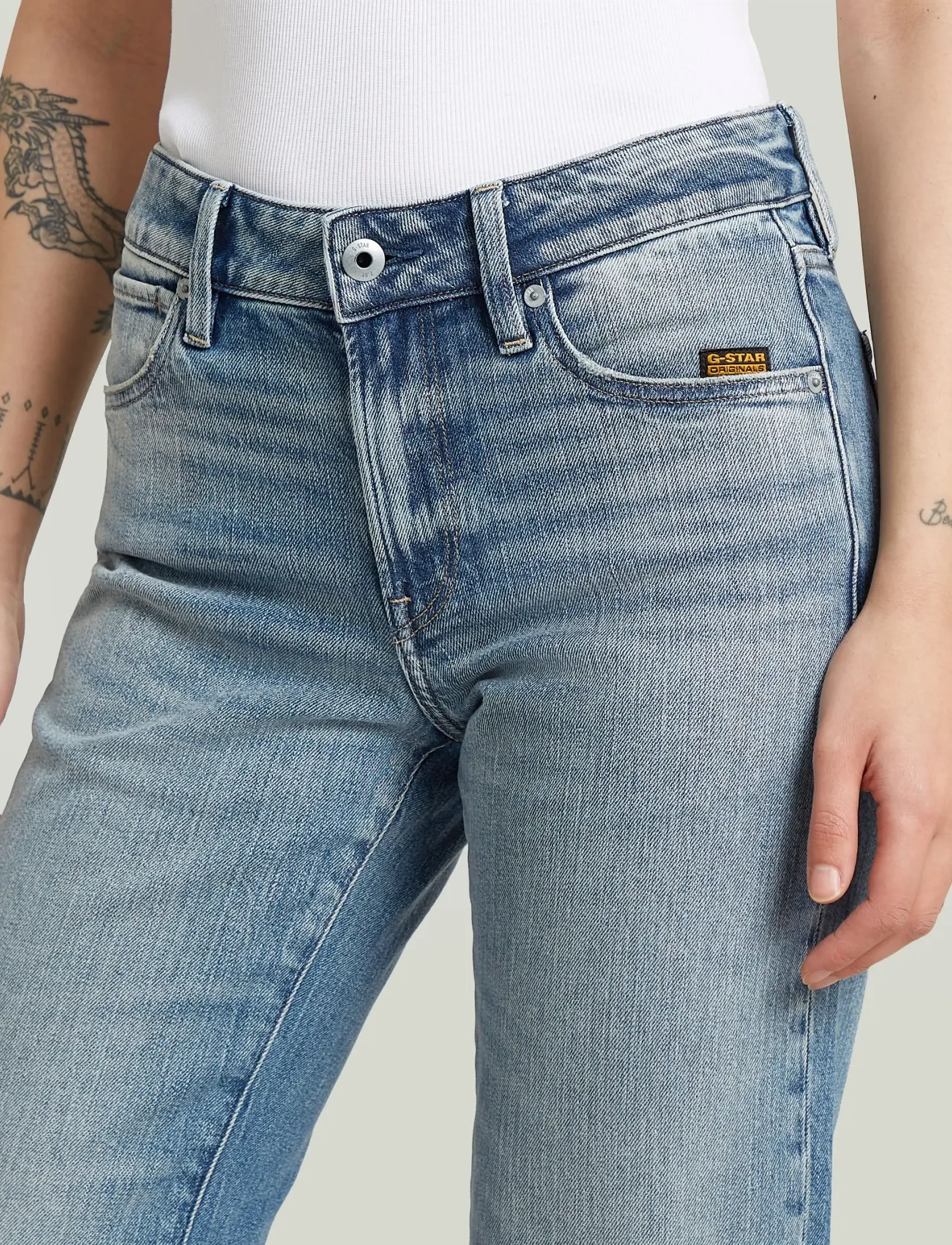G-Star - G-Straight Wmn - raka jeans - faded blue halite - 4