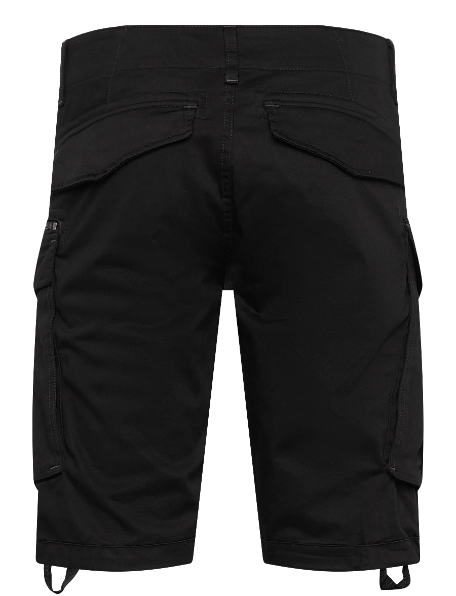 G-Star - Rovic zip regular short - lühikesed kargopüksid - dk black - 2