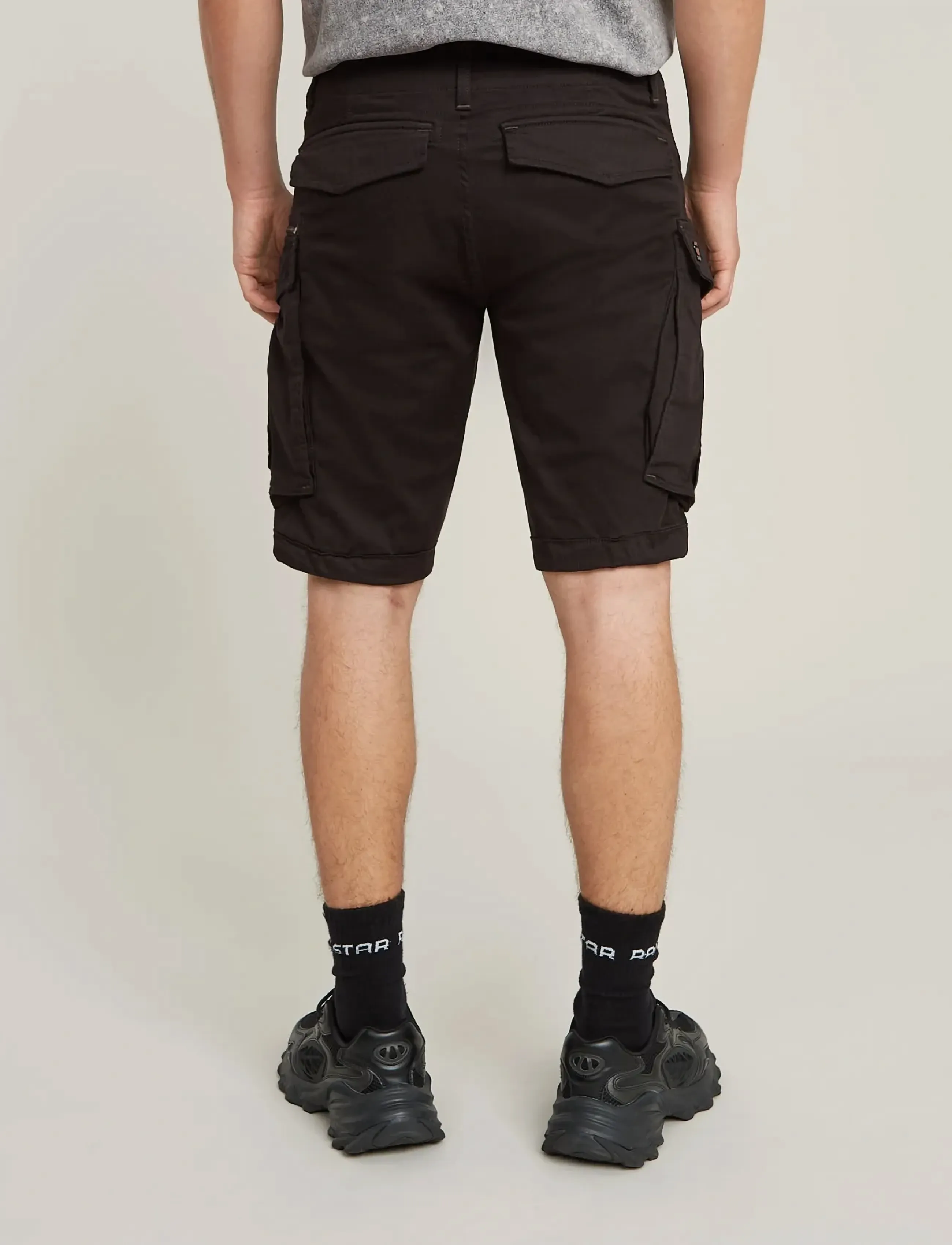 G-Star - Rovic zip regular short - mehed - dk black - 3