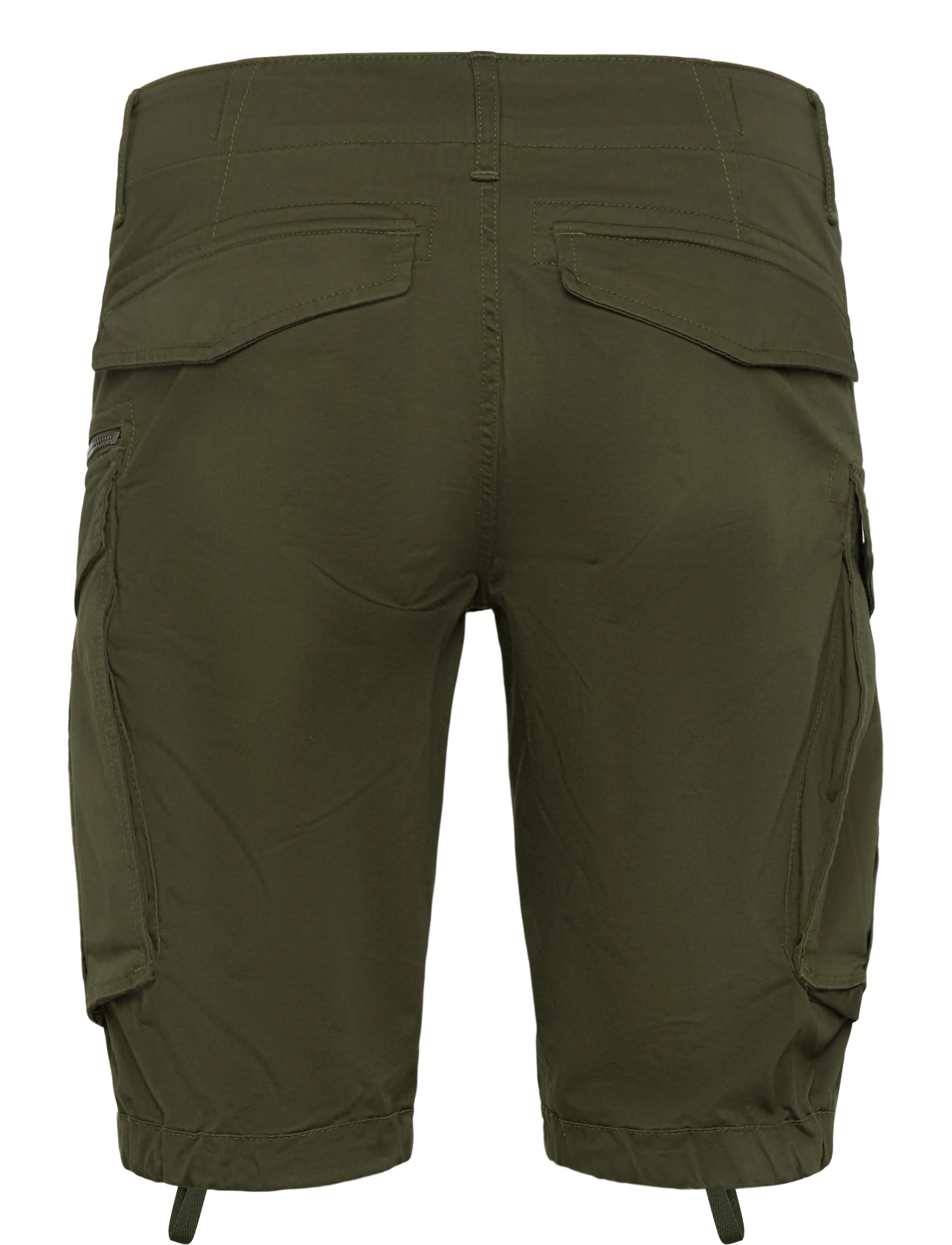G-Star - Rovic zip regular short - lühikesed kargopüksid - dk bronze green - 2