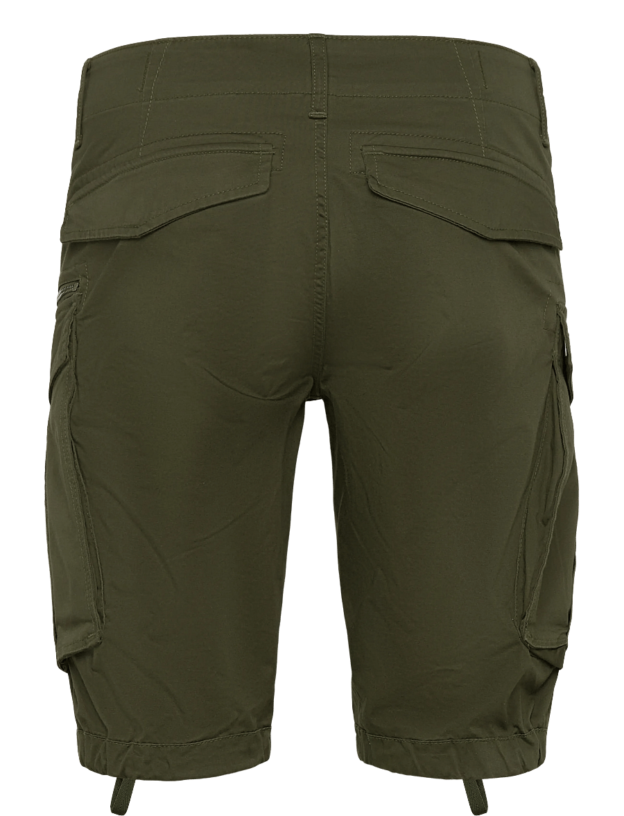 G-Star - Rovic zip regular short - lühikesed kargopüksid - dk bronze green - 2