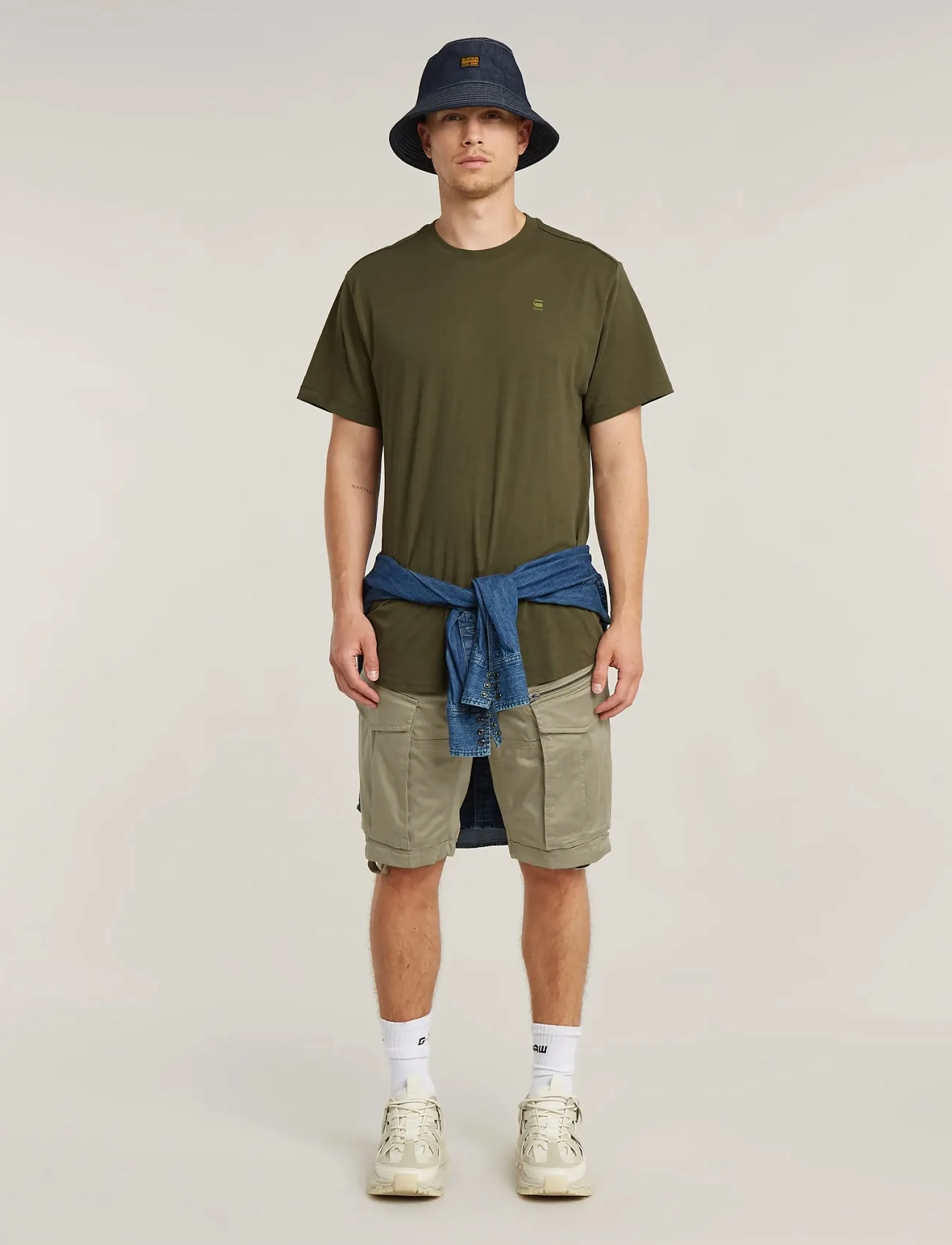 G-Star - Rovic zip regular short - mænd - dune - 3