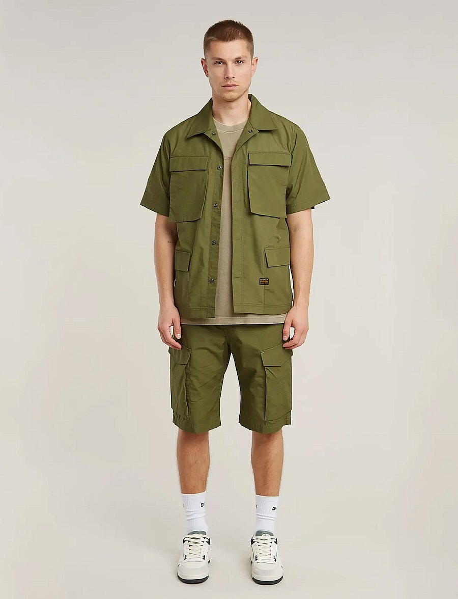 G-Star - Core Regular Cargo Short - „cargo“ stiliaus šortai - mayfly - 4
