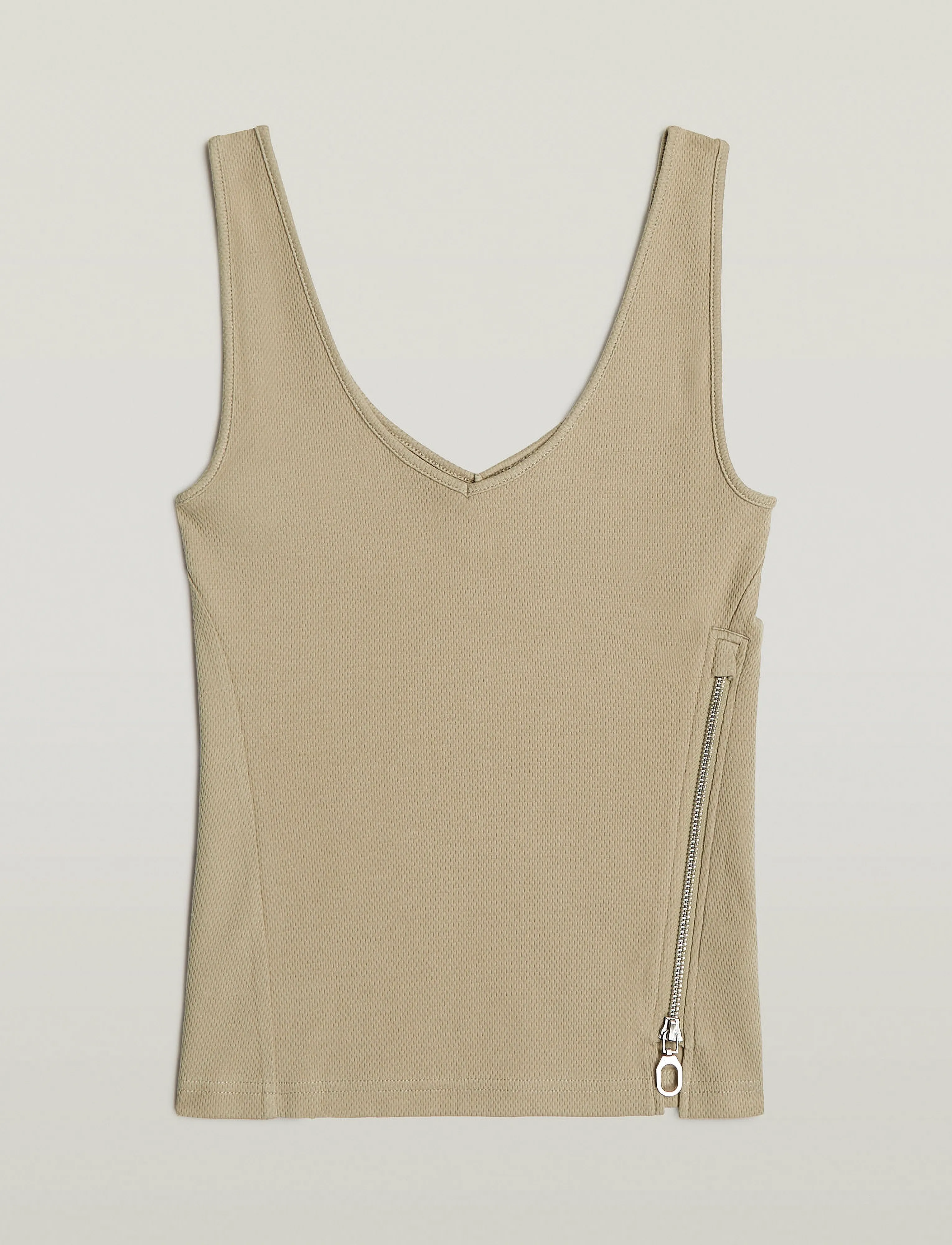 G-Star - Asymmetrical zip slim tank top wmn - light toggee - 3