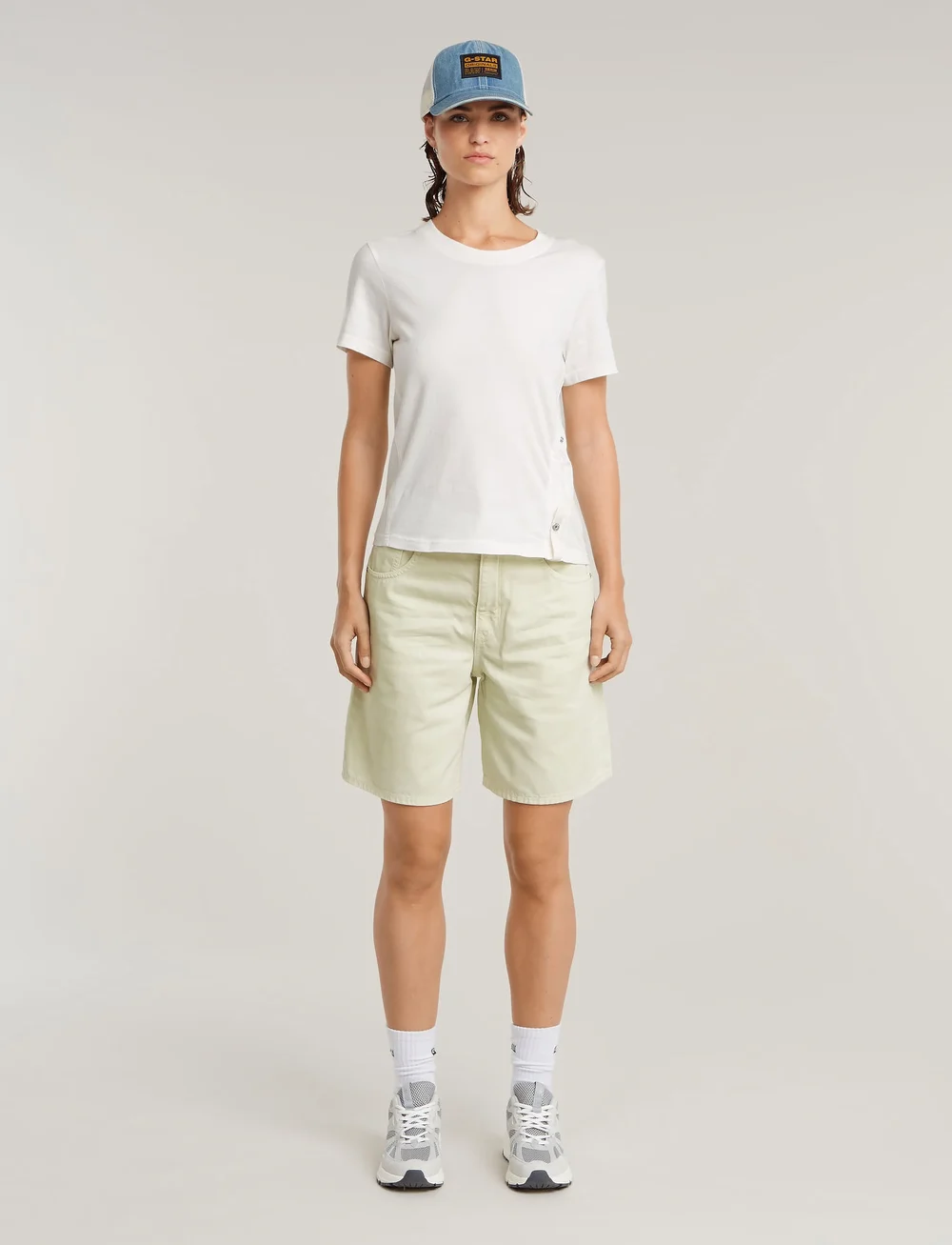 G-Star - Adjustble slim r t wmn - t-shirts - lt chalk - 3