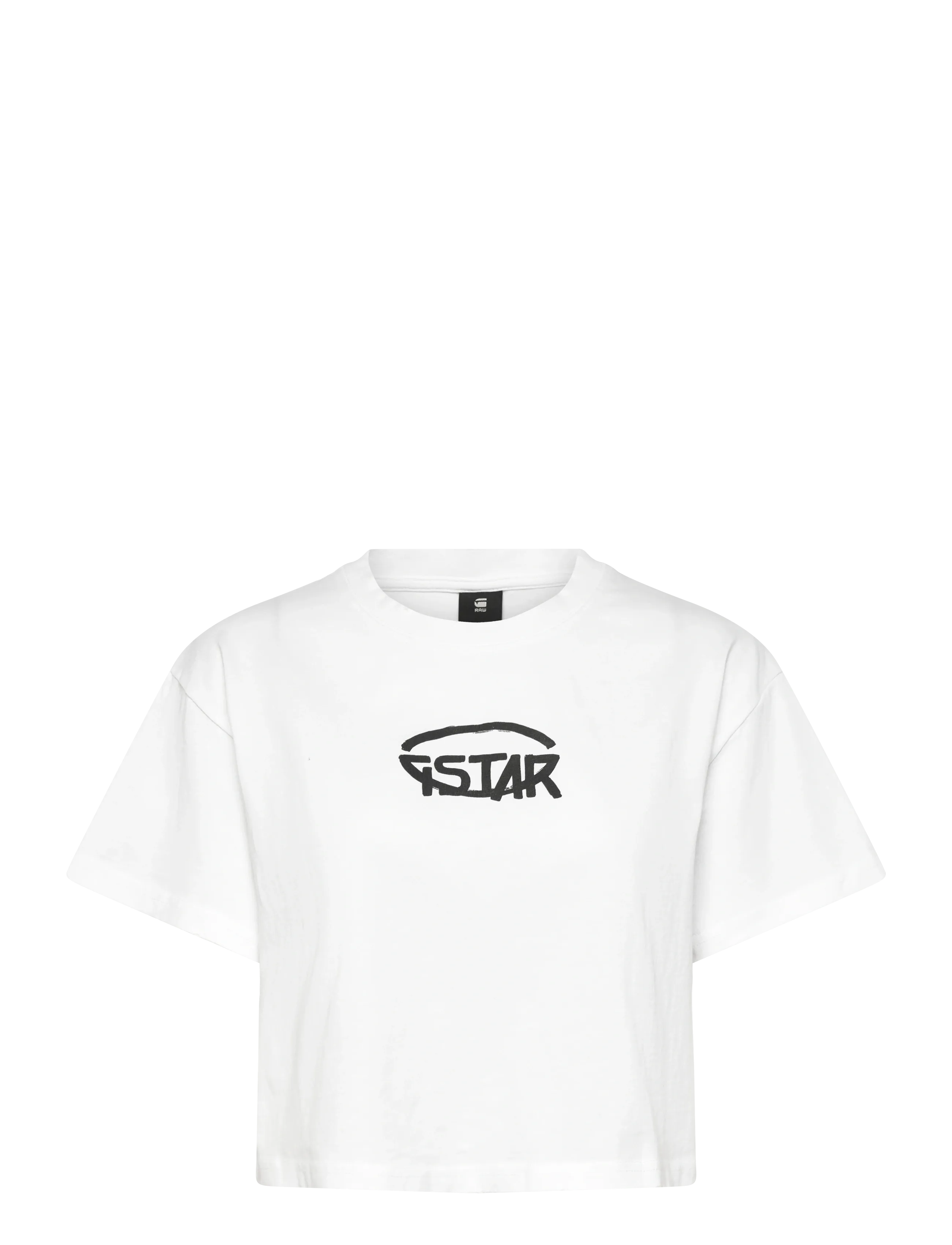 G-STAR Cropped Logo Relaxed R T Weiß - S - Damen