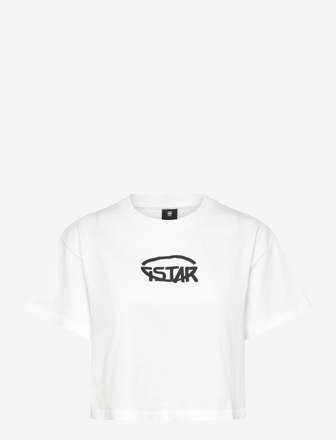 G-Star - Cropped logo relaxed r t - crop tops - white - 1