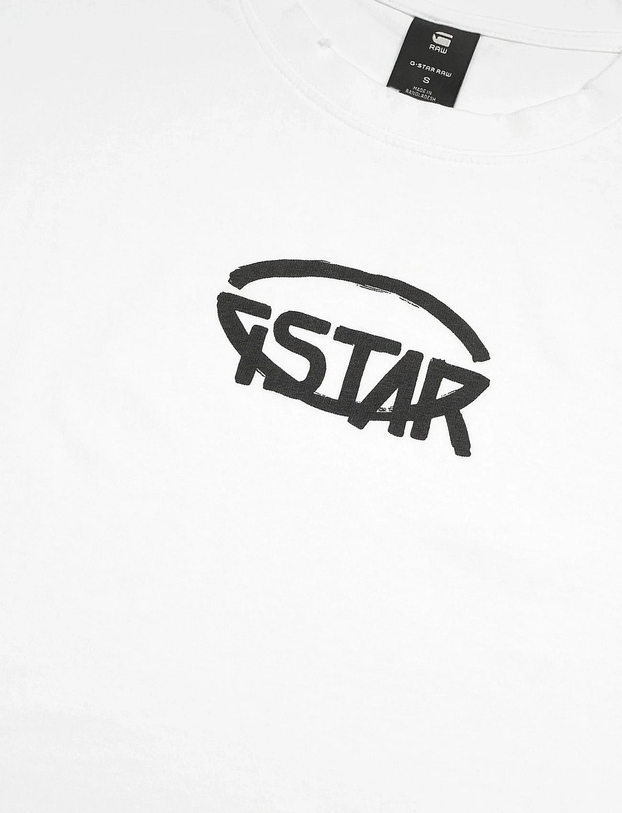 G-Star - Cropped logo relaxed r t - crop tops - white - 4