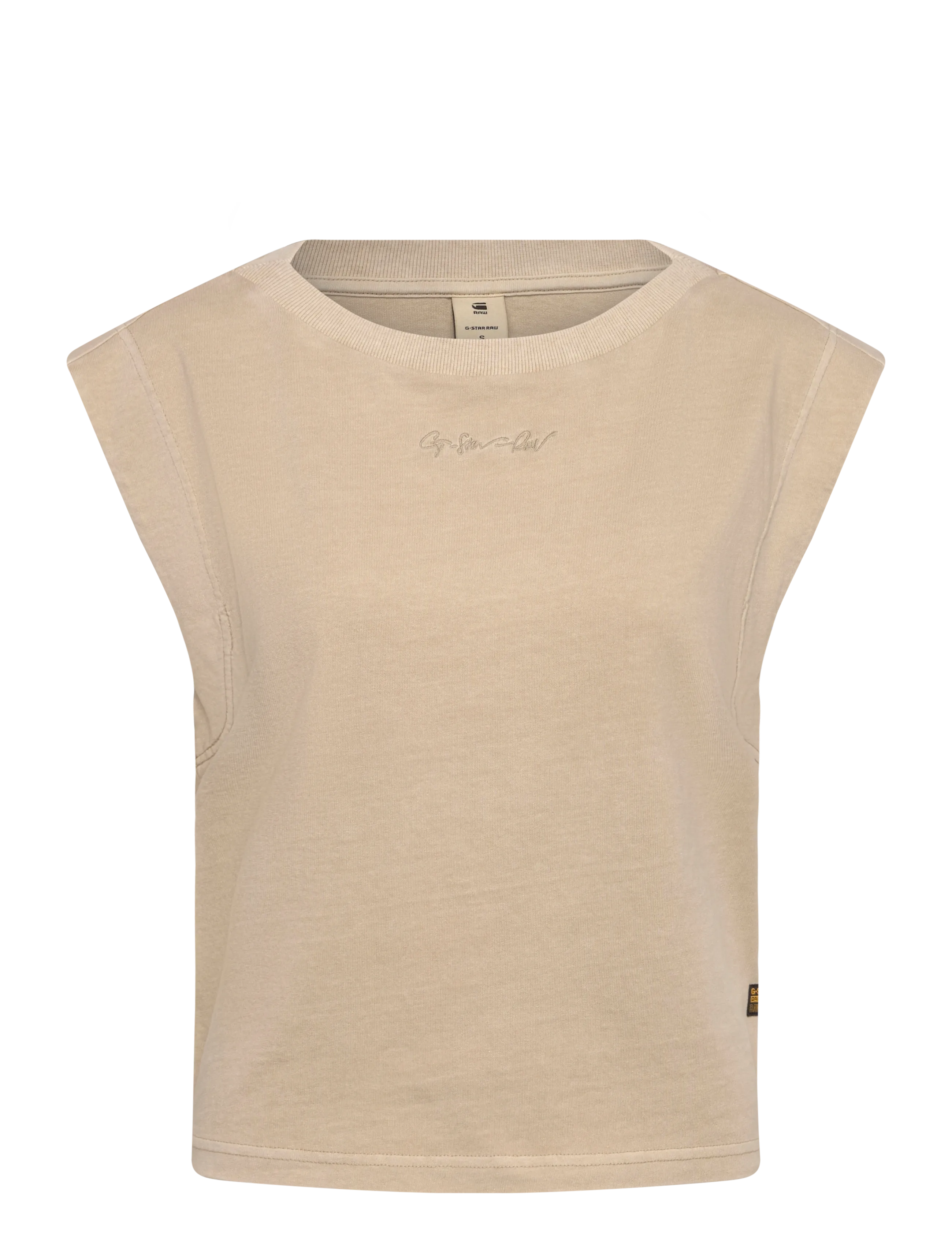 G-Star Mini g-script logo overdyed s-l r t - G-STAR - DK BRICK GD / beige