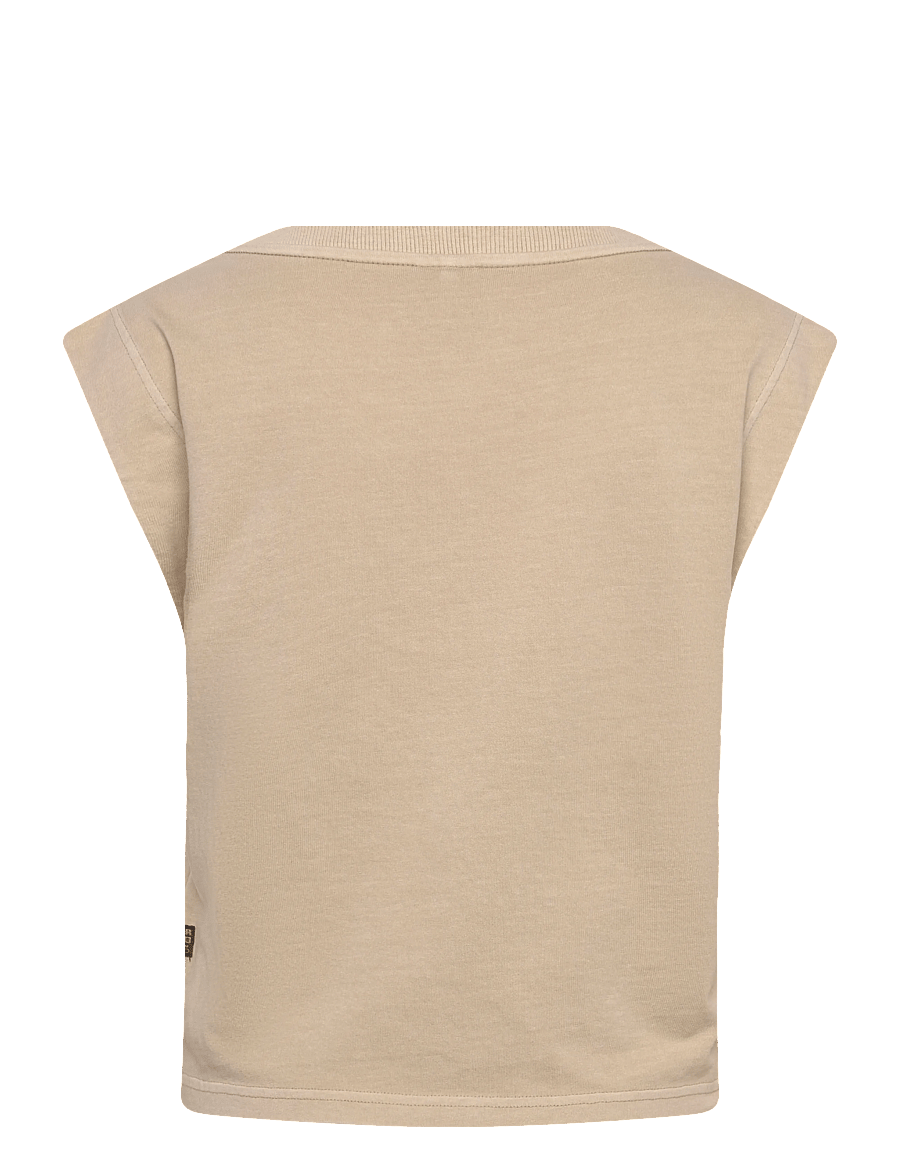 G-Star - Mini g-script logo overdyed s-l r t - Ärmellose tops - dk brick gd - 2
