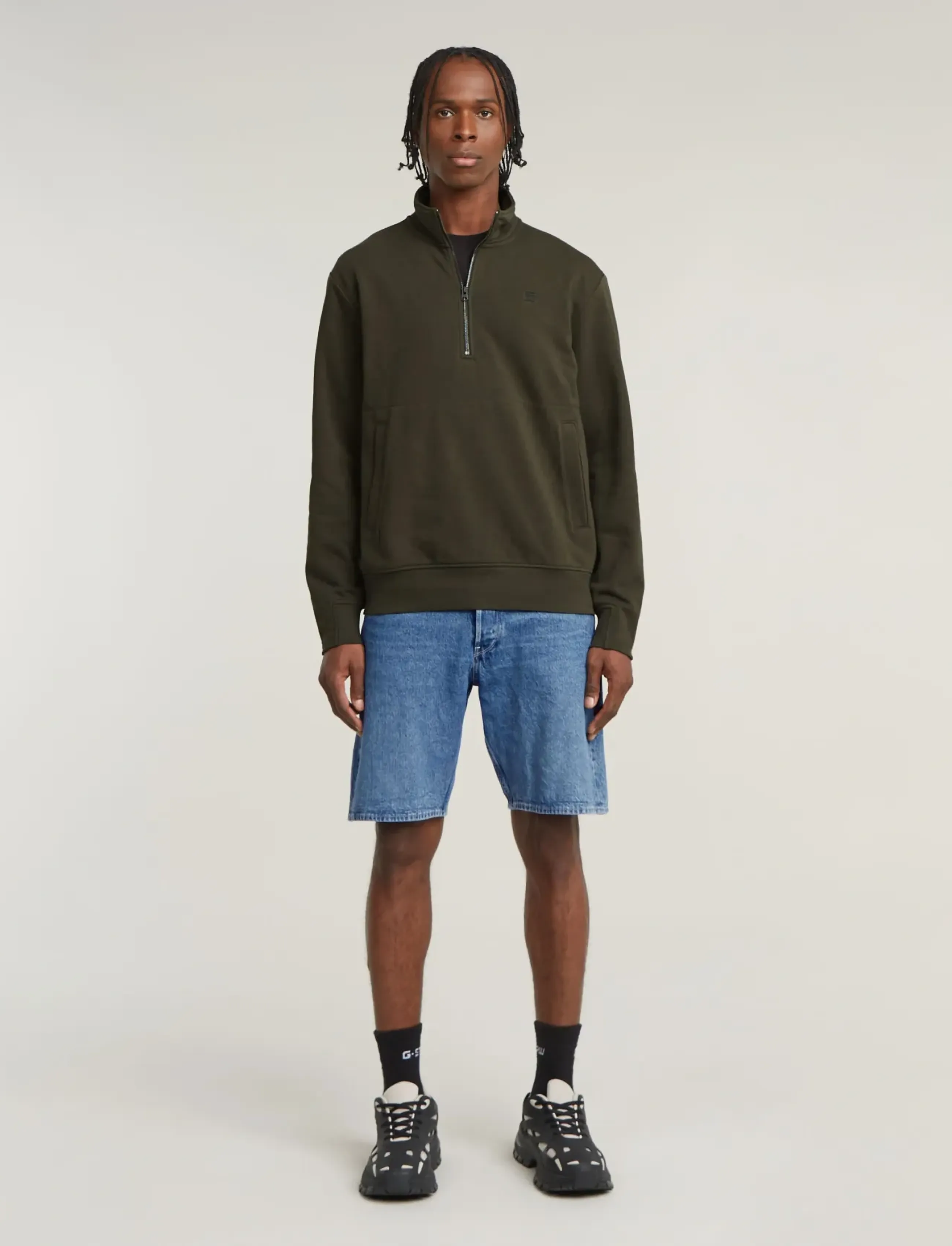 G-Star - Nifous half zip sw - knitwear - asfalt - 4