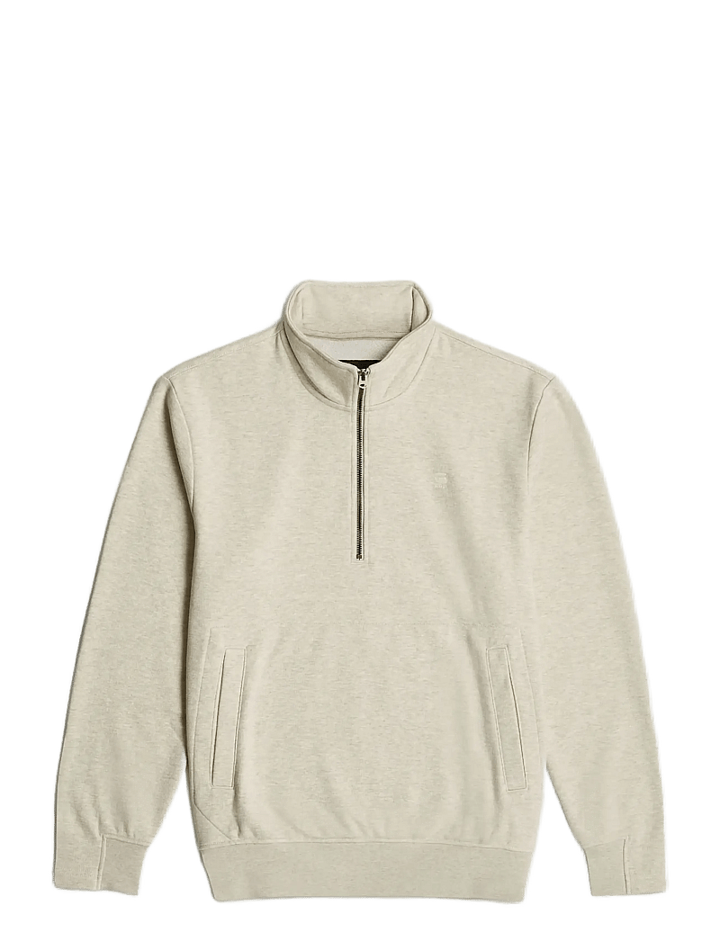 G-Star - Nifous half zip sw - pullover mit halbem reißverschluss - whitebait htr - 1