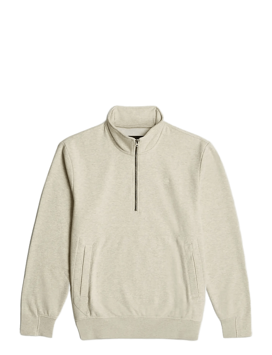 G-Star - Nifous half zip sw - pullover mit halbem reißverschluss - whitebait htr - 1