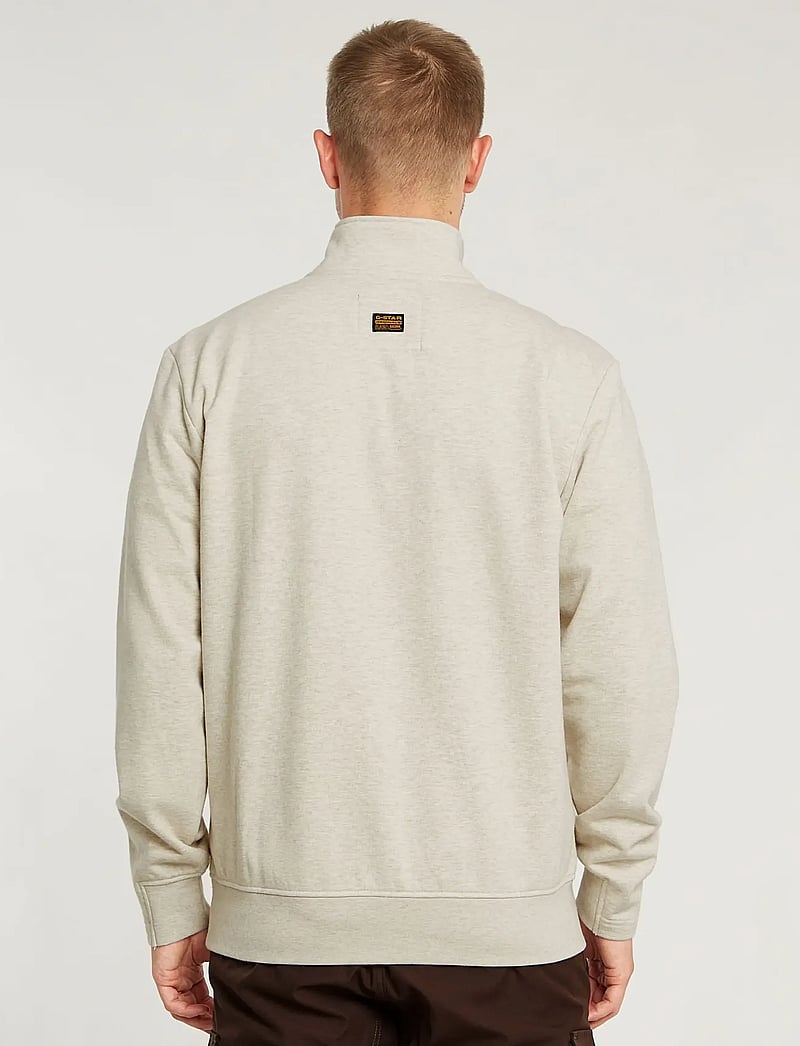 G-Star - Nifous half zip sw - pullover mit halbem reißverschluss - whitebait htr - 2