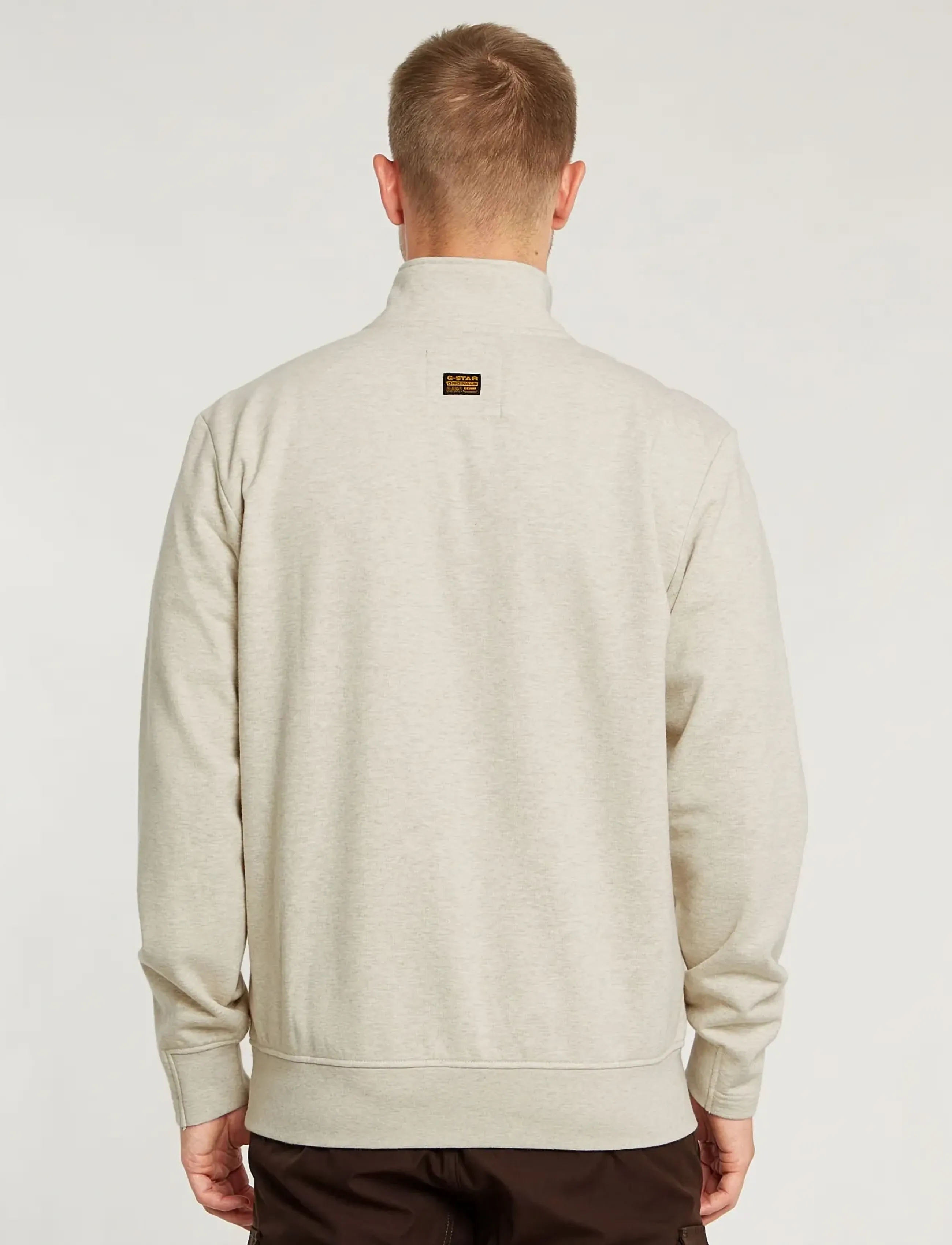 G-Star - Nifous half zip sw - tõmblukk-kaelusega džemprid - whitebait htr - 2