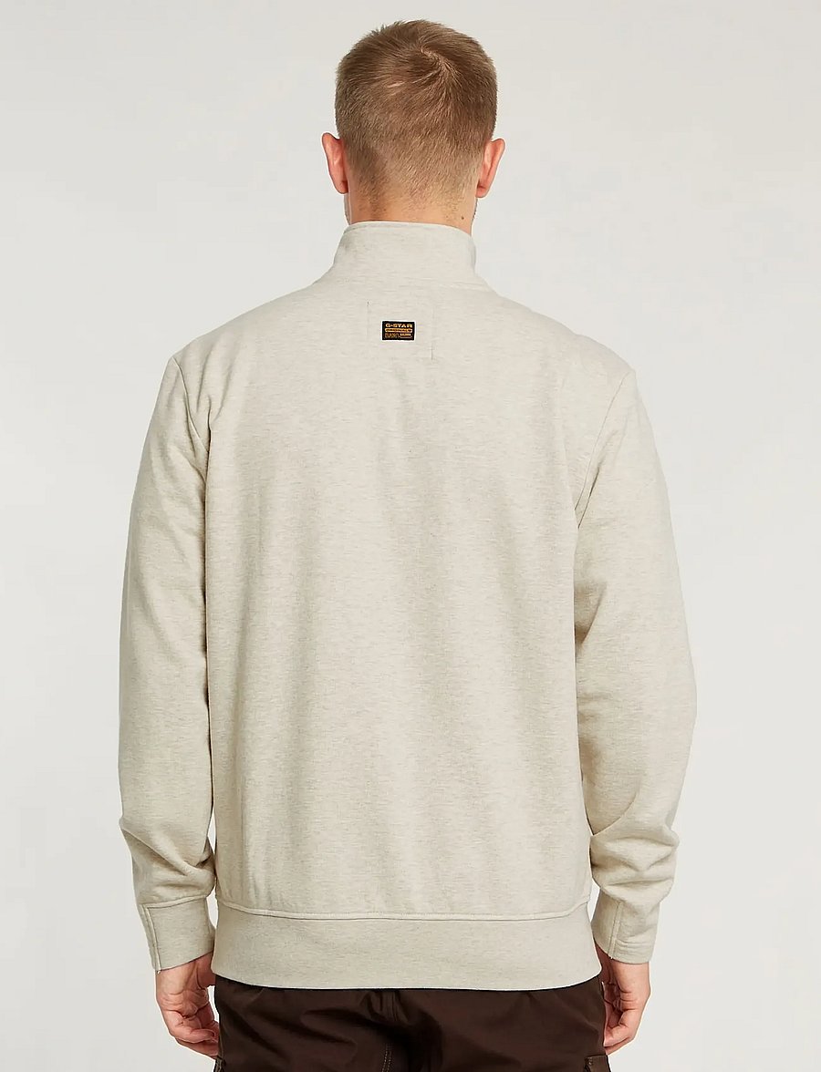 G-Star - Nifous half zip sw - pullover mit halbem reißverschluss - whitebait htr - 2