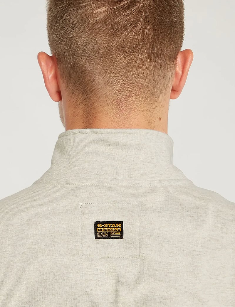 G-Star - Nifous half zip sw - pullover mit halbem reißverschluss - whitebait htr - 4