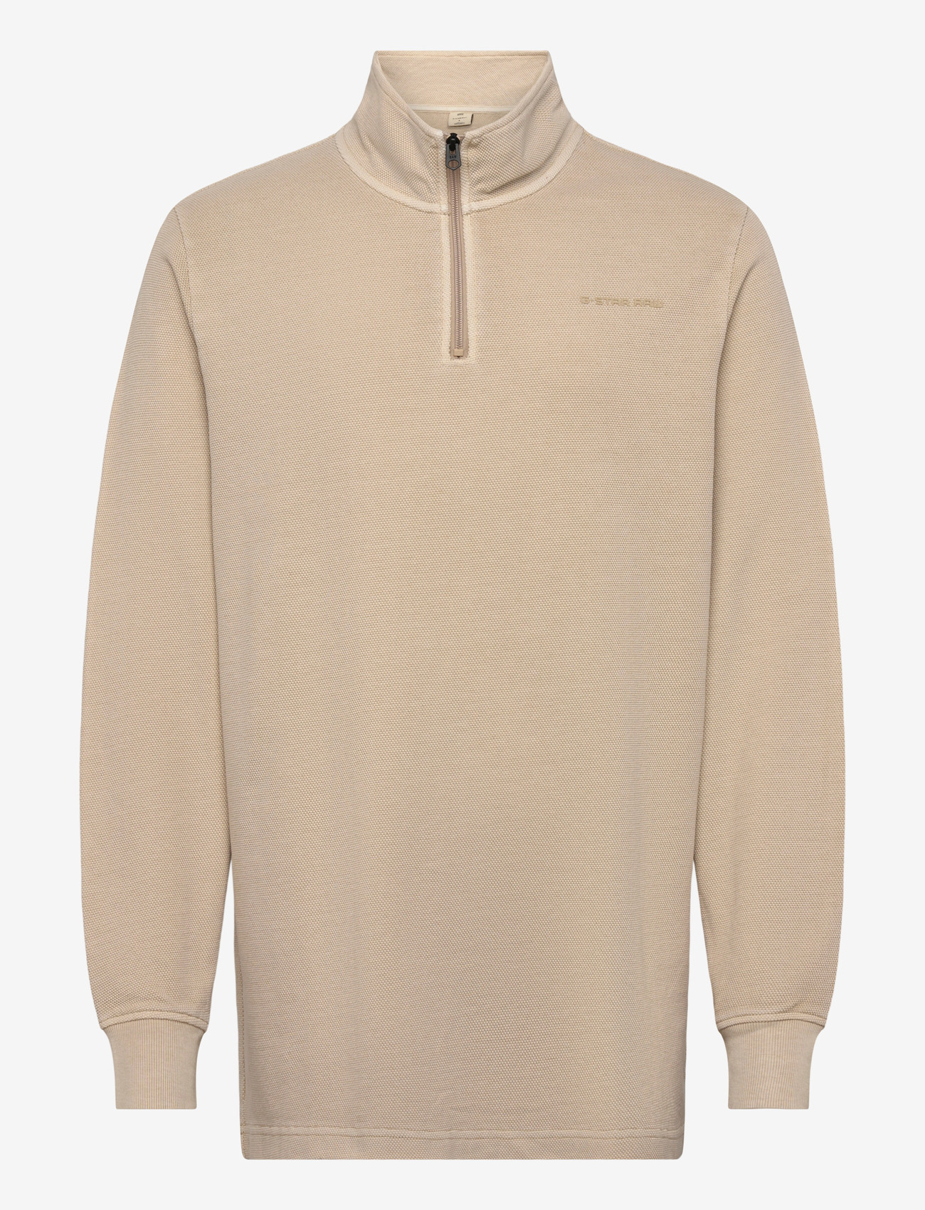 G-Star - Overdyed half zip tweeter - herren - dk brick gd - 0