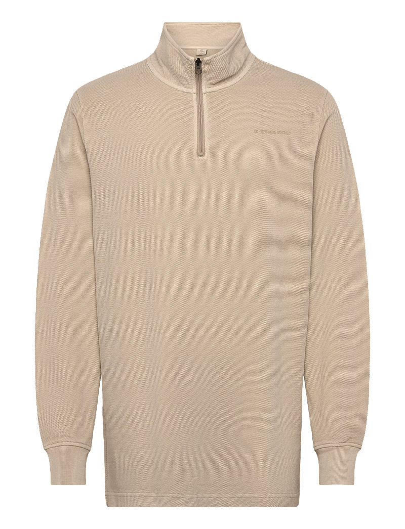 G-Star - Overdyed half zip tweeter - halfzip strik - dk brick gd - 0