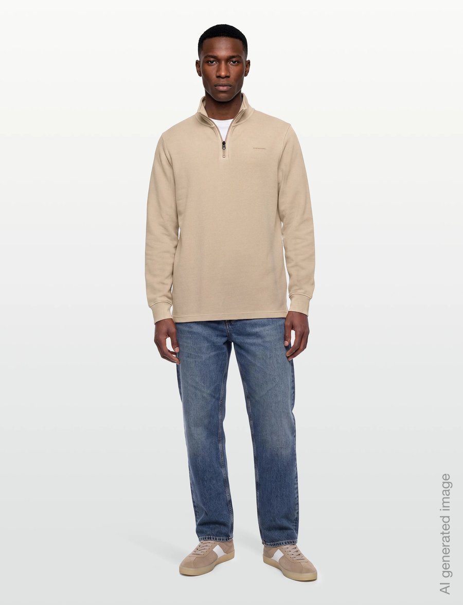 G-Star - Overdyed half zip tweeter - halfzip strik - dk brick gd - 0